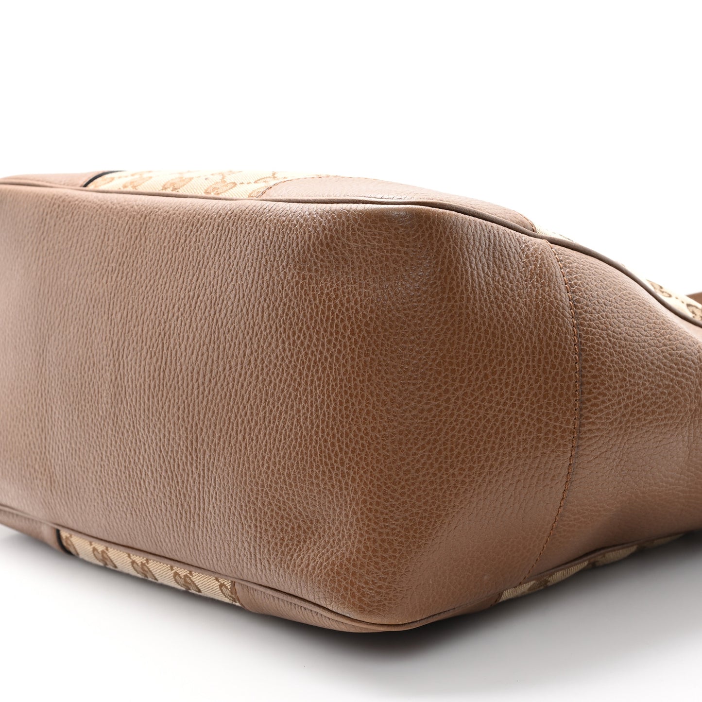 Monogram Medium Bree Zippered Tote Beige Tabacco