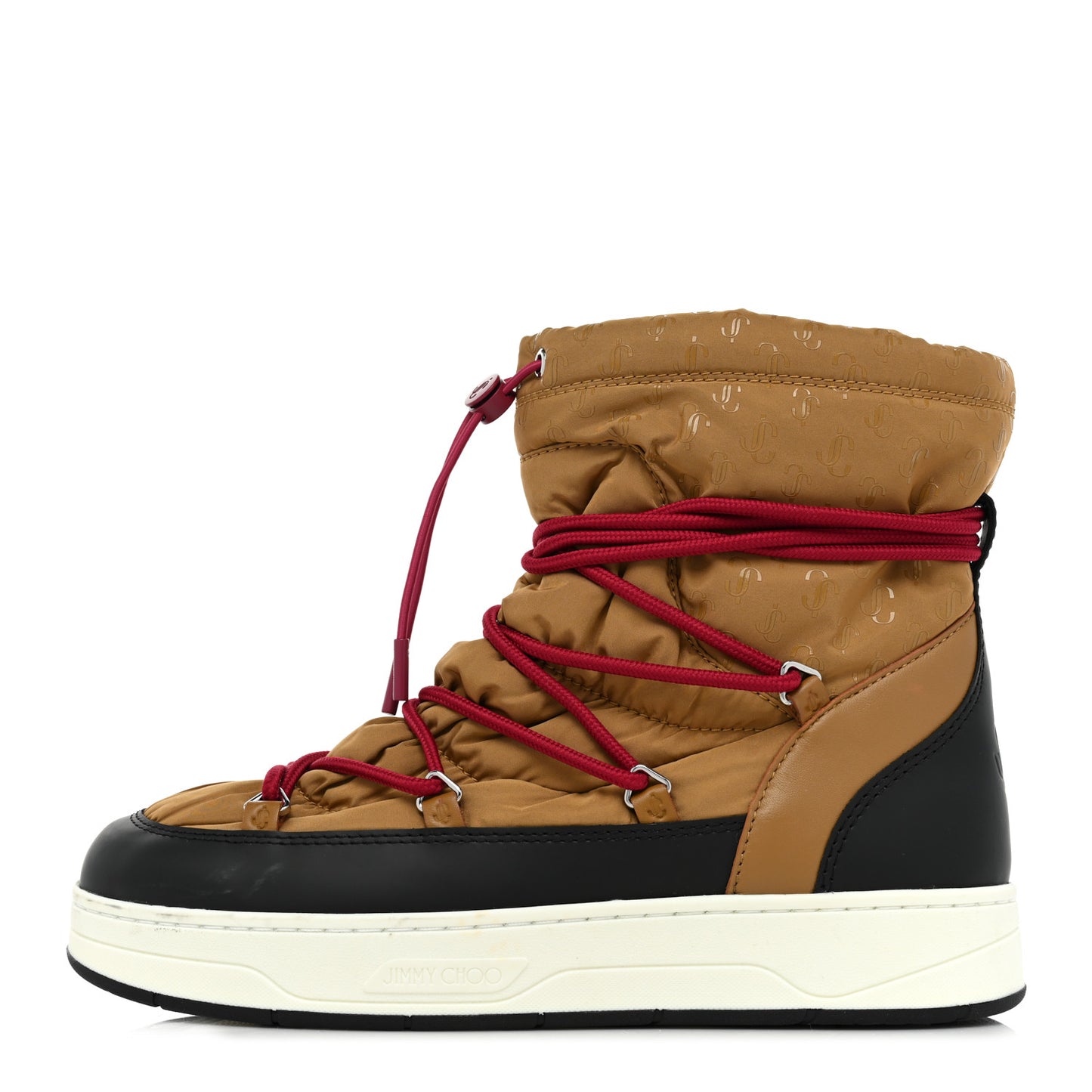 Nylon Quilted Wanaka Ankle Boots 40 Camel Black