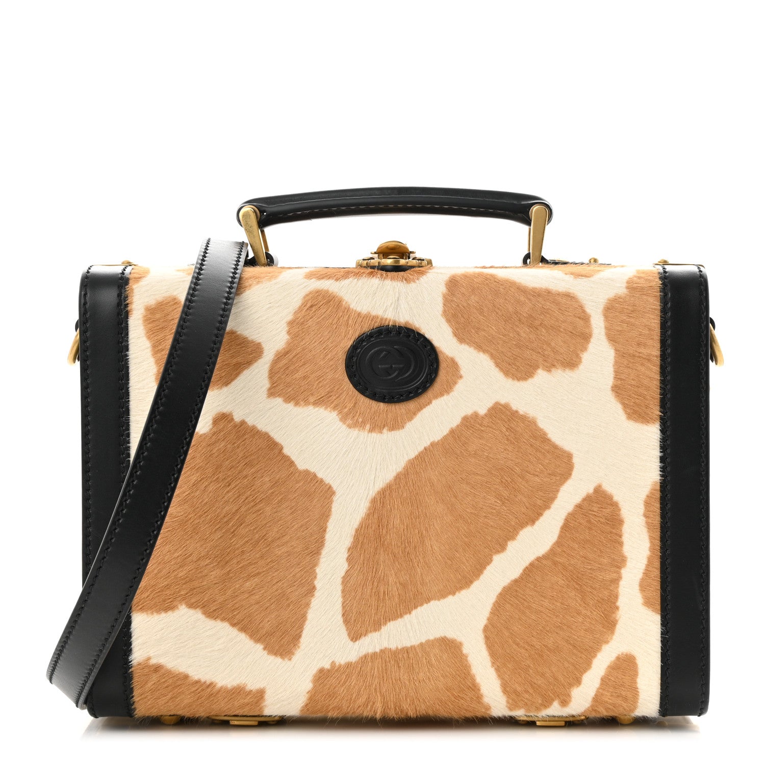 Gucci Pony Hair Giraffe Print Small Suitcase 1411451 – FASHIONPHILE