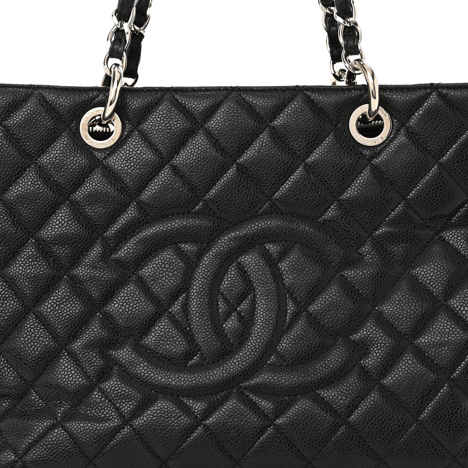 Chanel Caviar Quilted Grand Shopping Tote GST Black 8 of 10
