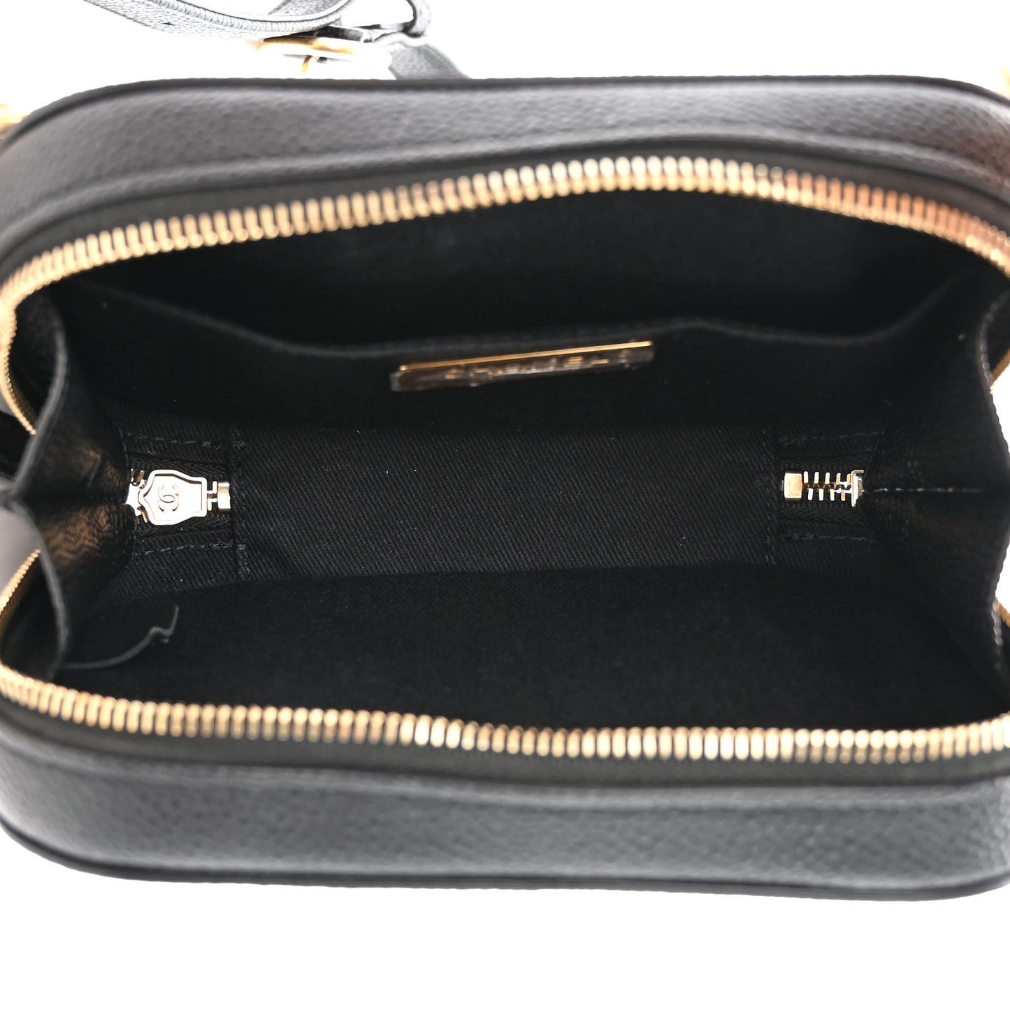 Caviar Stitched Waist Bag Black
