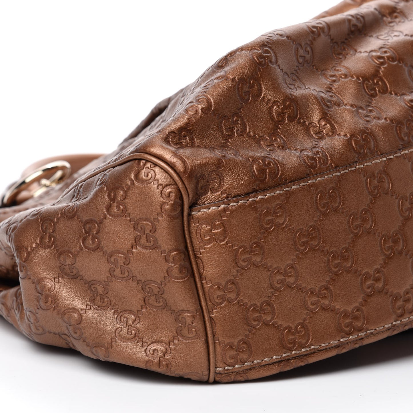 Guccissima Large Sukey Tote Bronze