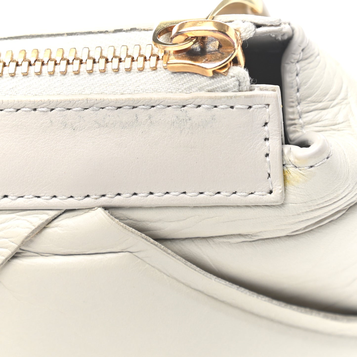 Paper Calfskin Maxi Intrecciato Padded Pouch Clutch Plaster