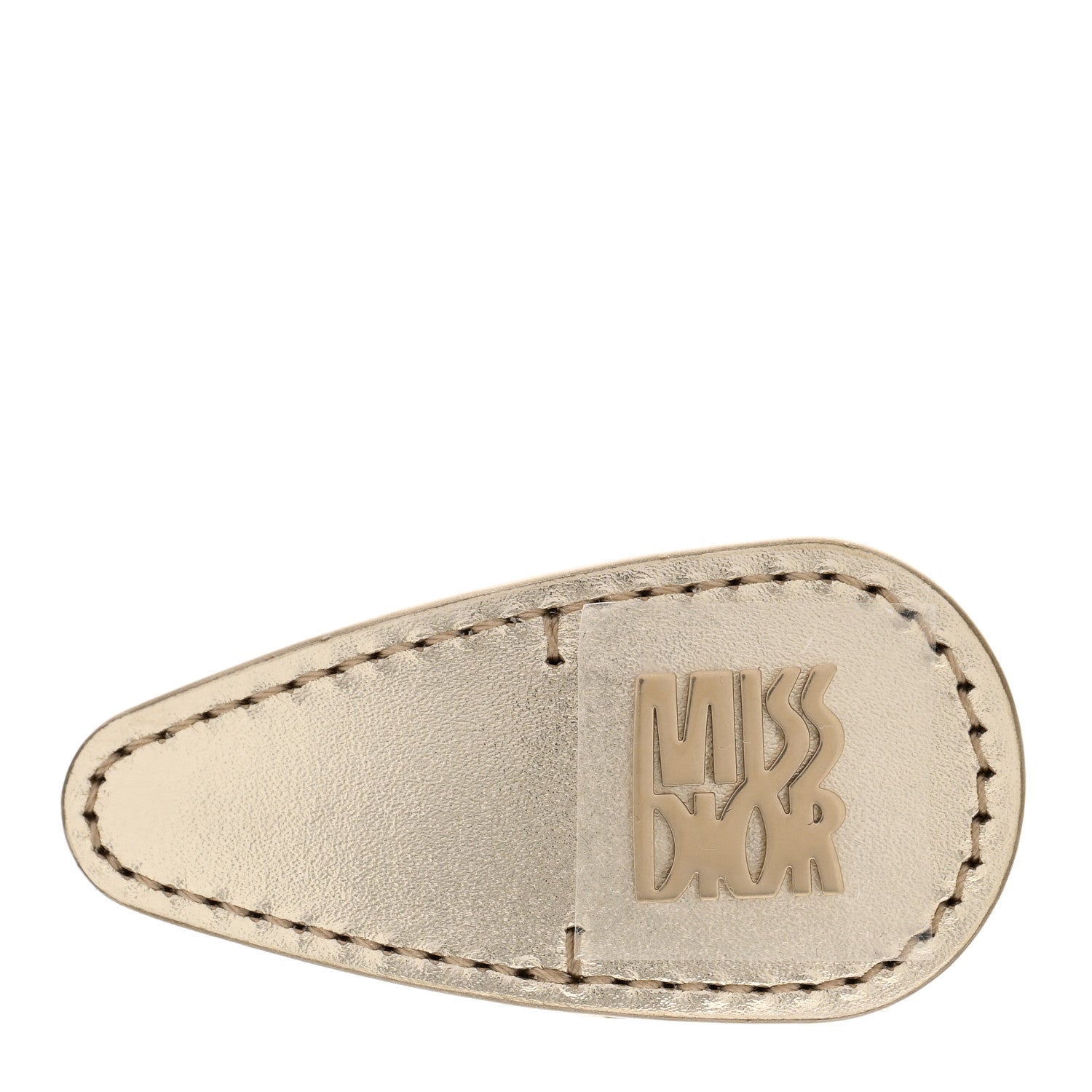 Christian Dior Calfskin Miss Dior Idol Barrette Pale Gold 1677725