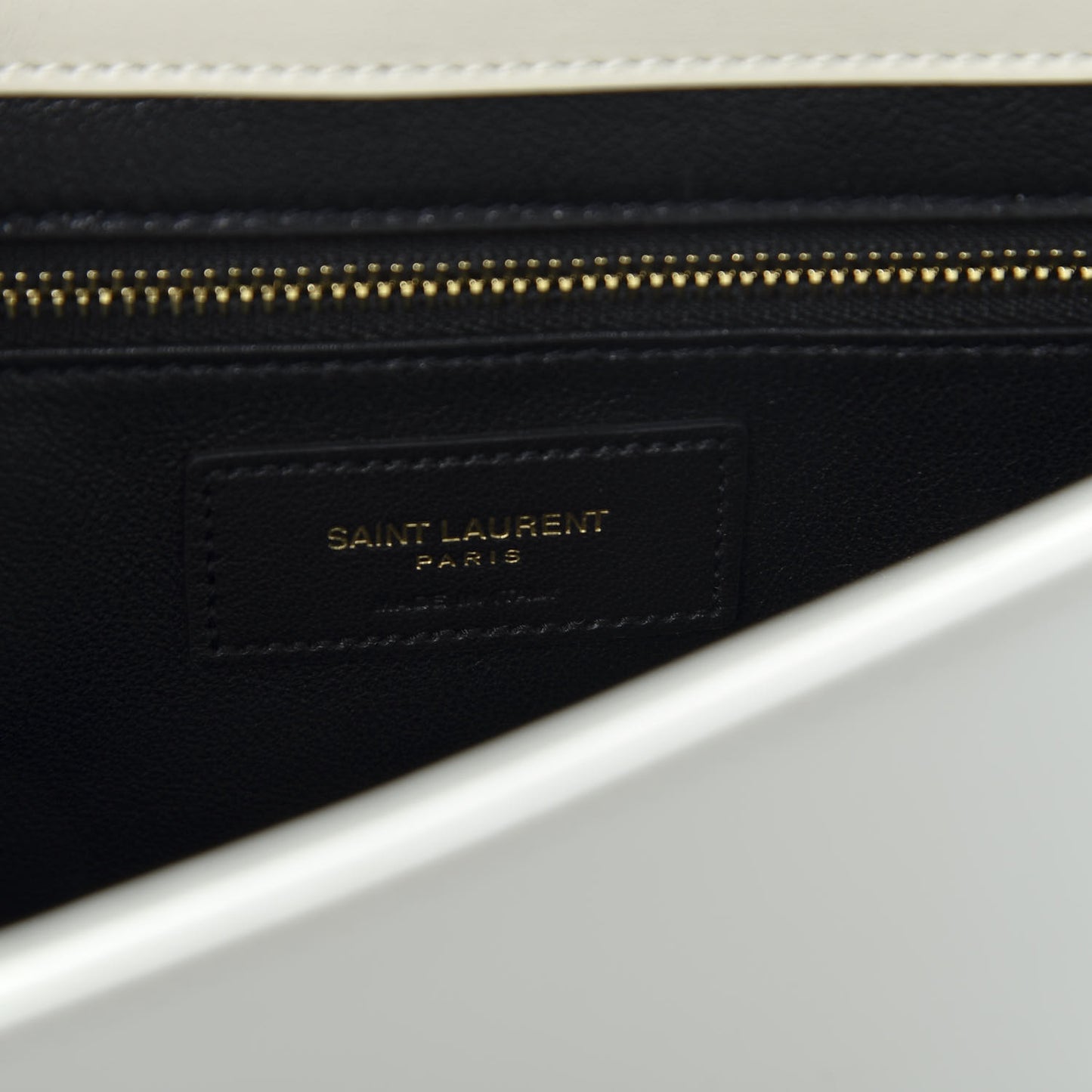 Calfskin Quilted Y Joan Satchel White