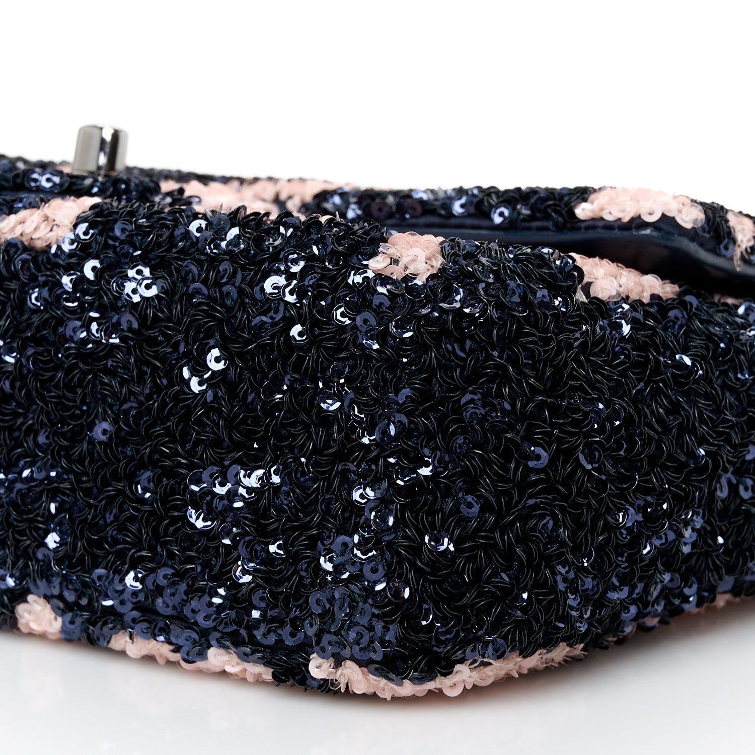 Chanel Sequin Mini Rectangular Flap Navy Pink 11 of 11