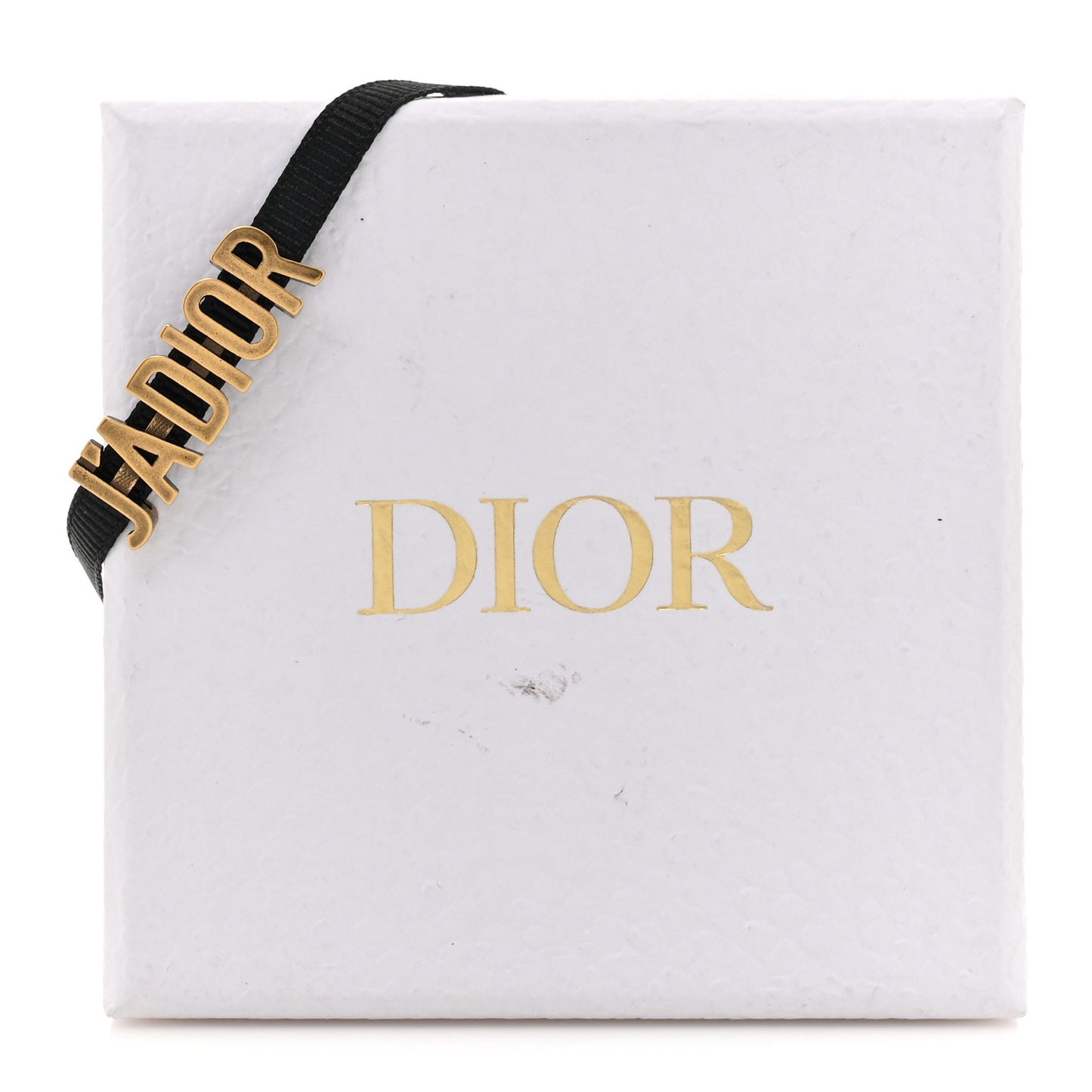 Grosgrain Ribbon J'Adior Logo Choker Necklace Black