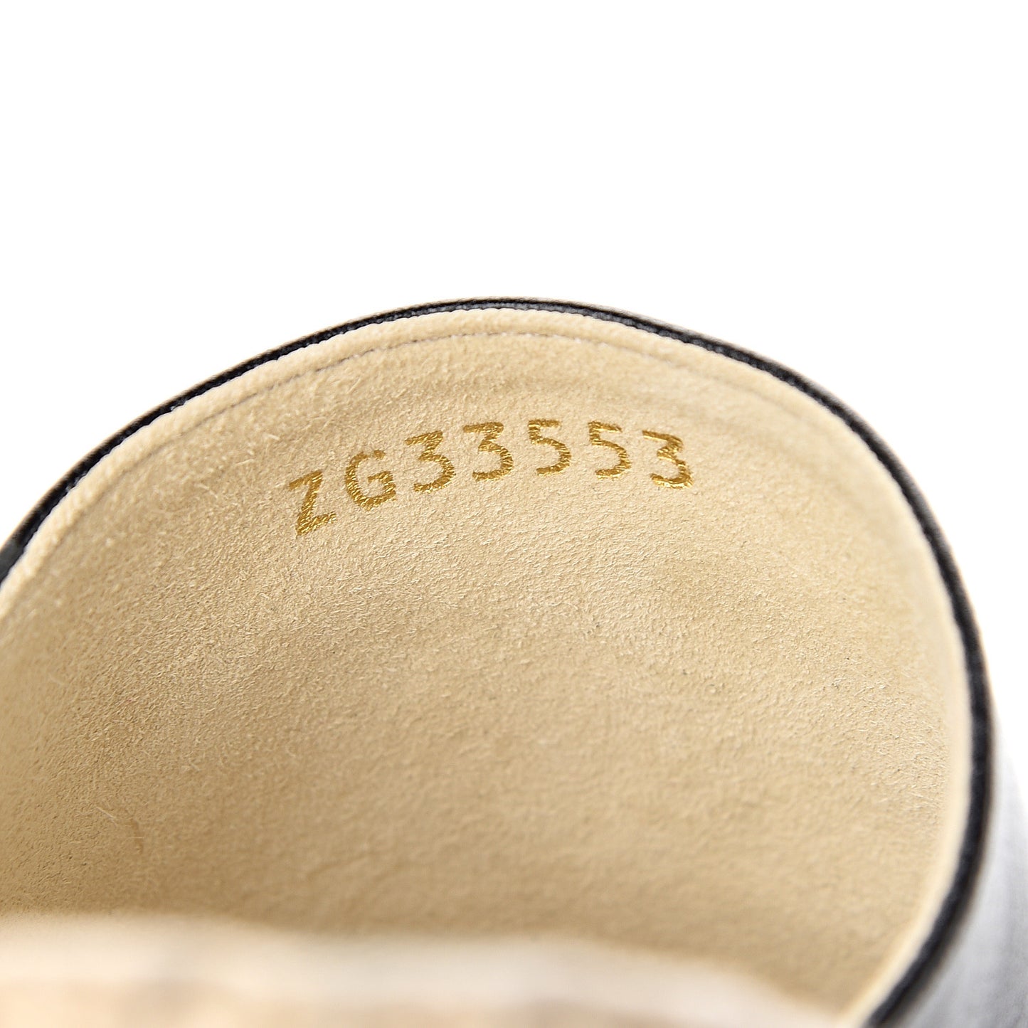 Iridescent Goatskin Patent CC Espadrille Mules 36 Black