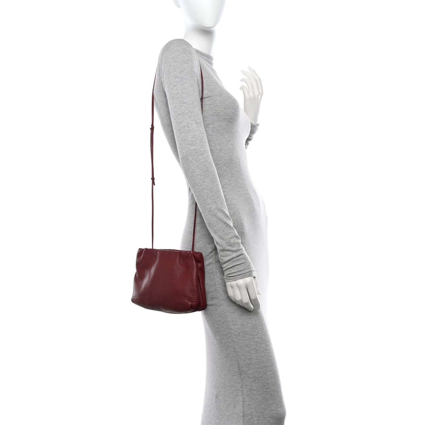 Grained Calfskin Bourse Clutch