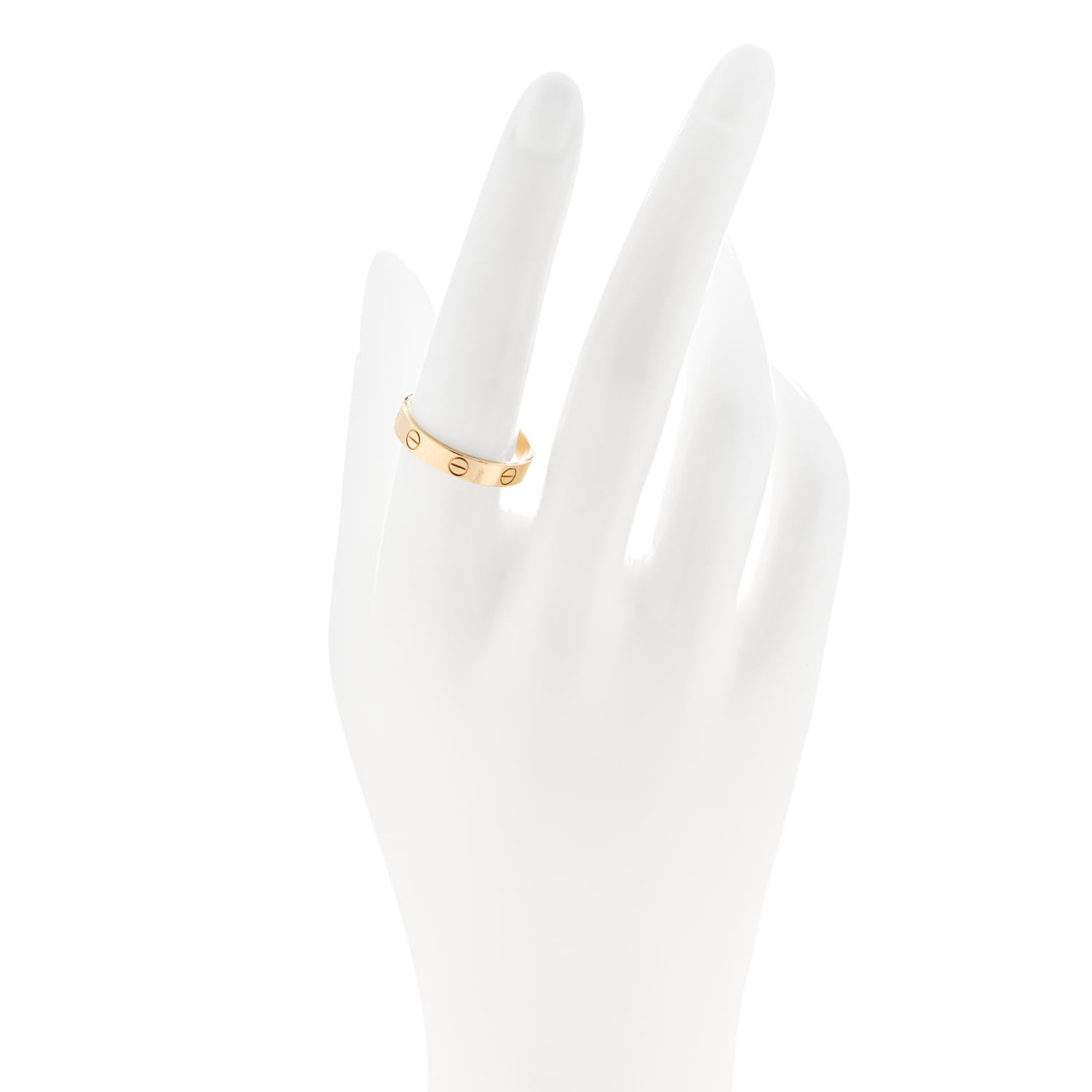 Cartier 18K Yellow Gold 3.5mm LOVE Wedding Band Ring 57 8 2 of 5