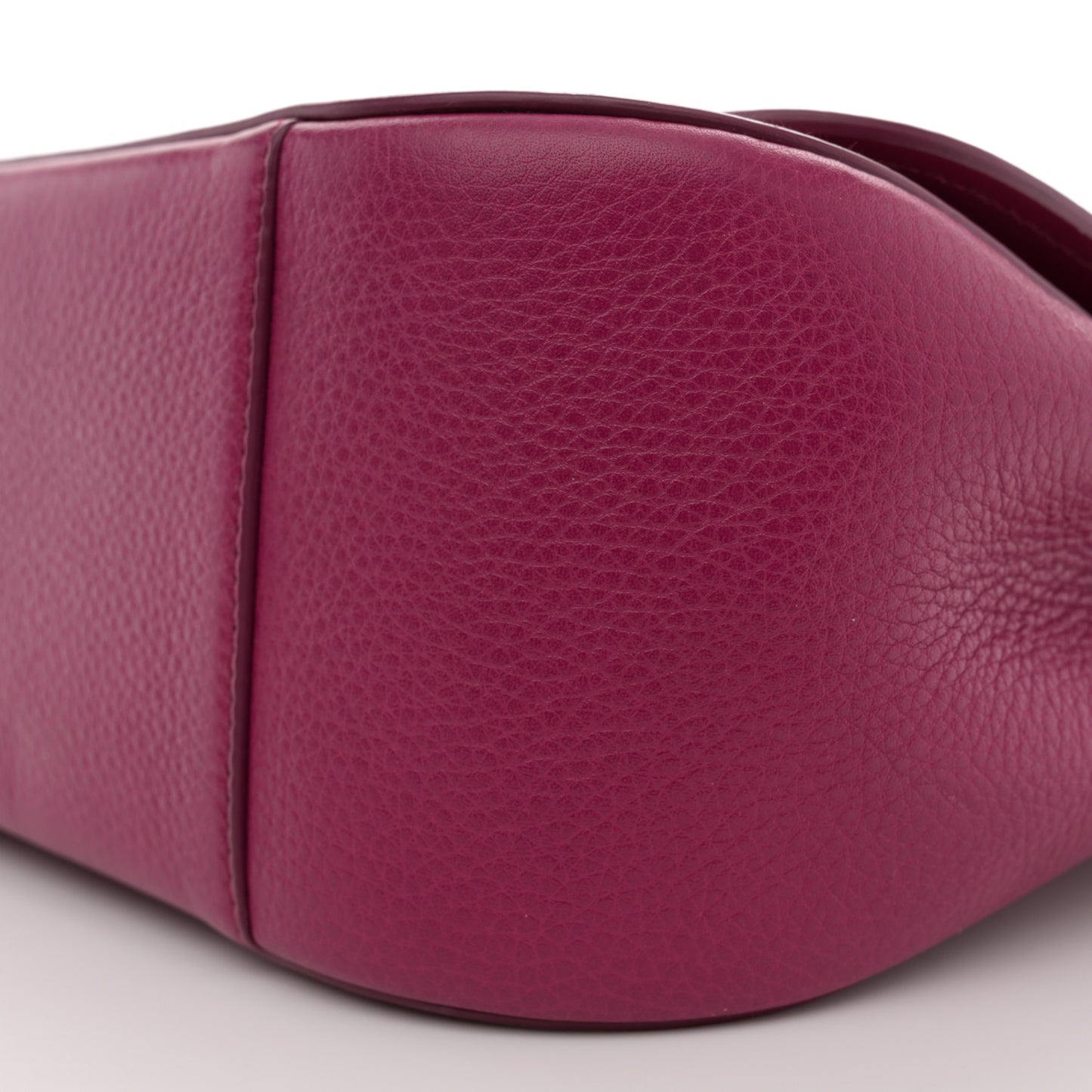 Grained Calfskin Linda Top Handle Satchel Sangria