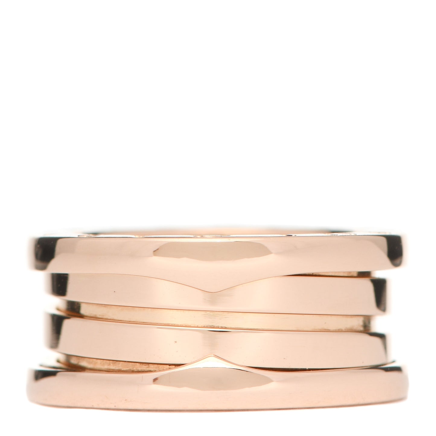 18K Rose Gold B.Zero1 Three-Band Ring 48 4.5