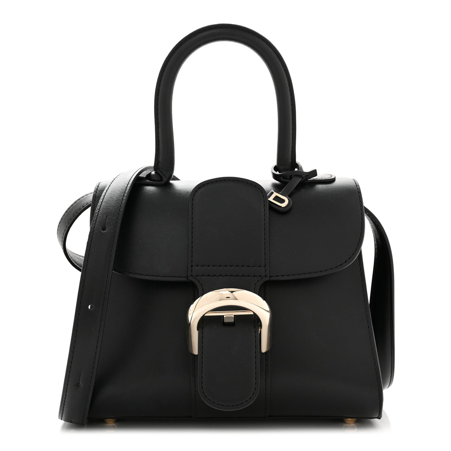 Box Calfskin Mini Brillant Satchel Black