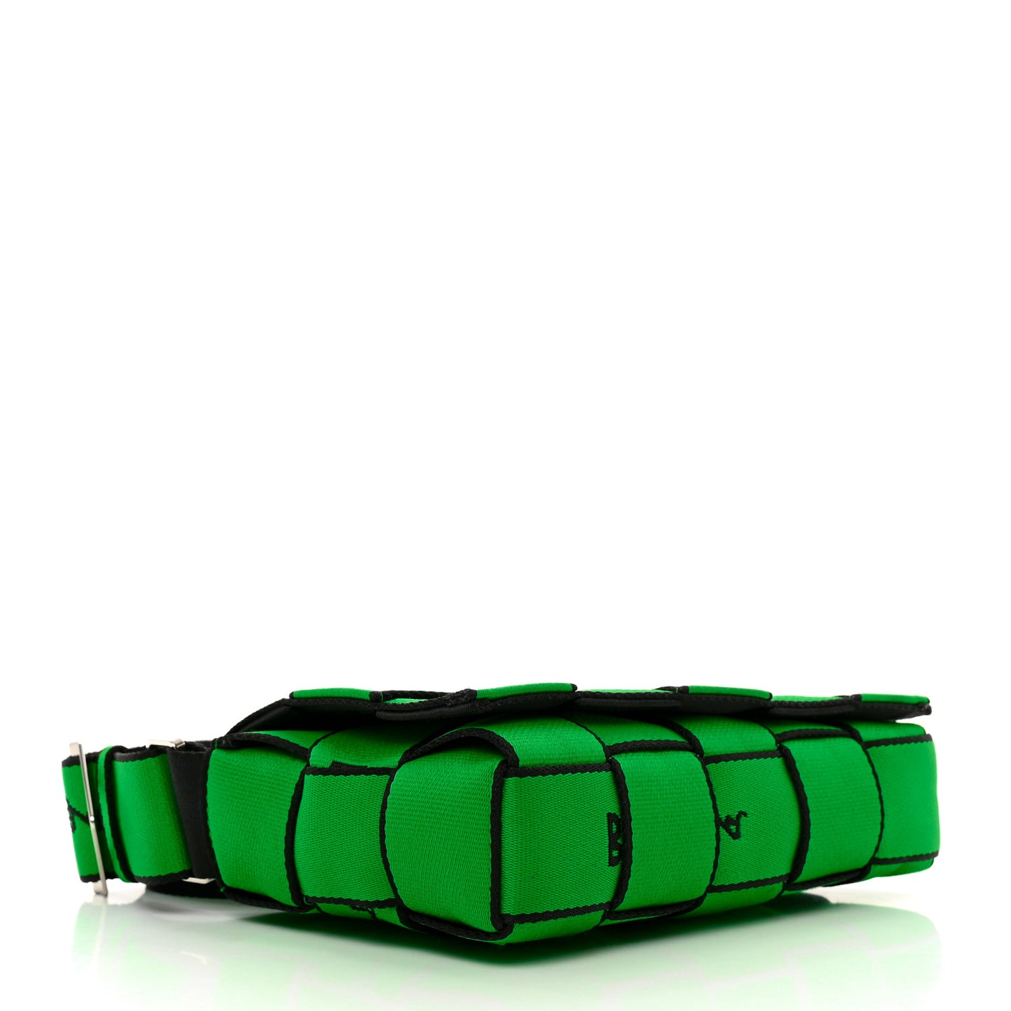 Webbing Maxi Intrecciato Cassette Crossbody Bag Parakeet