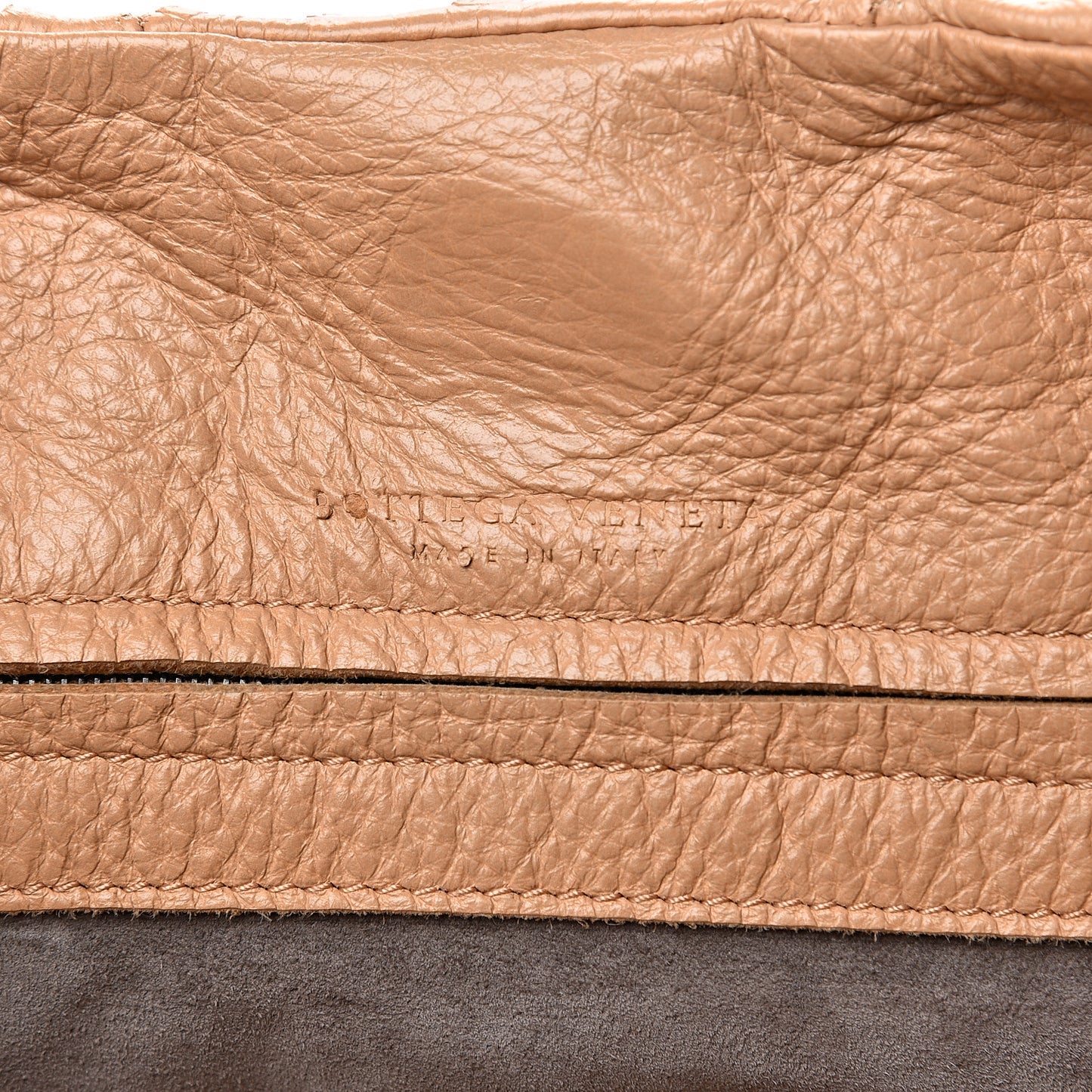 Cervo Deerskin Large Hobo Carmel