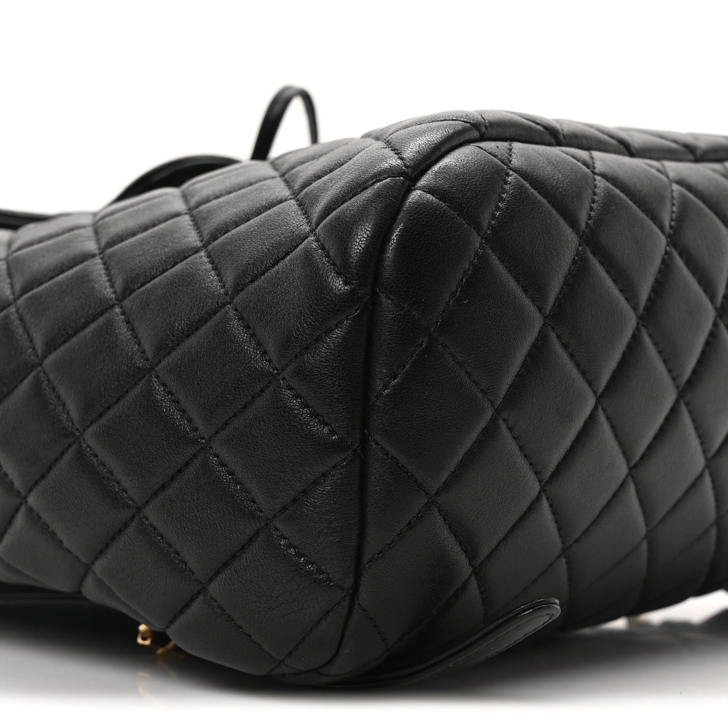 Lambskin Quilted Large Urban Spirit Backpack Black