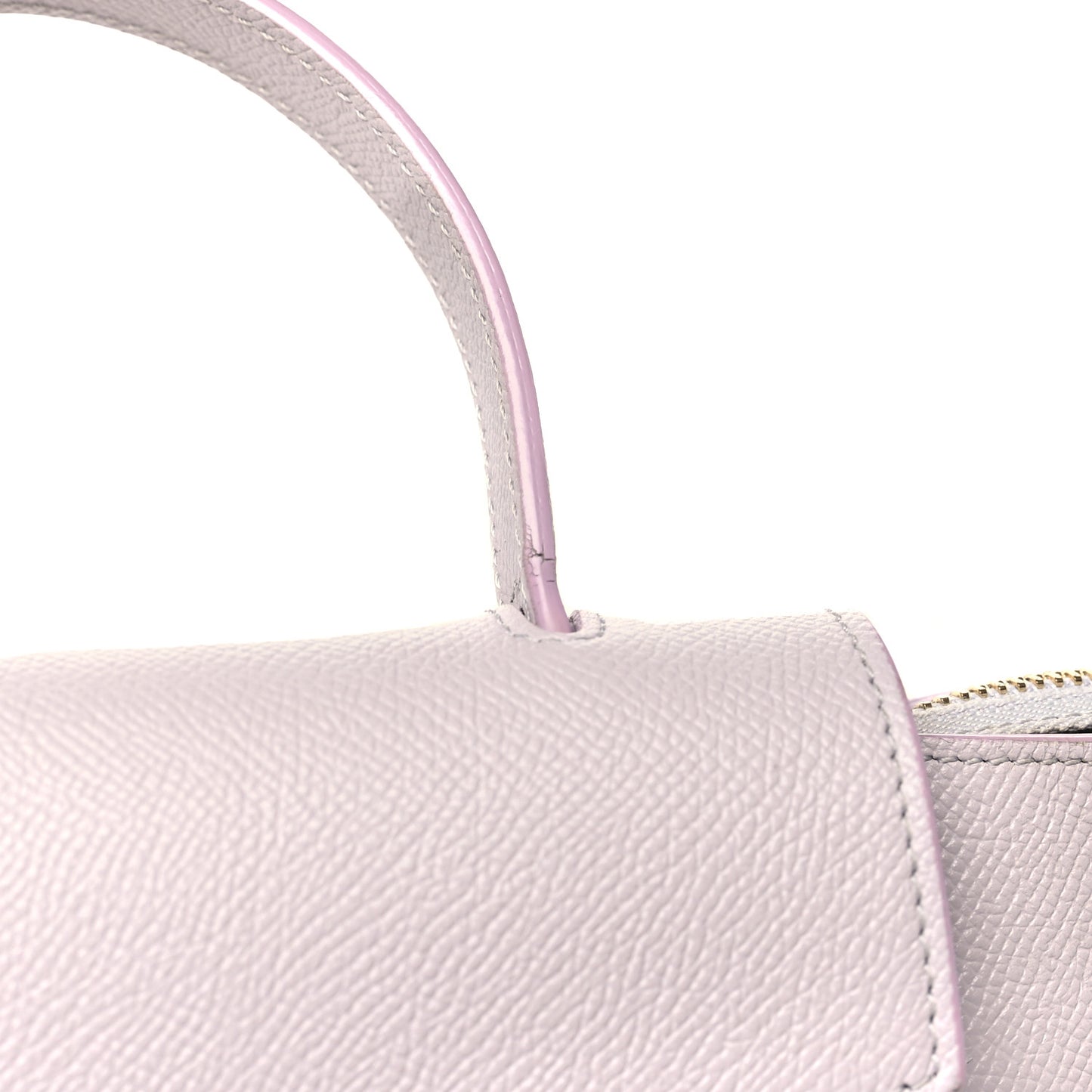 Grained Calfskin Nano Belt Bag Lavender Grey
