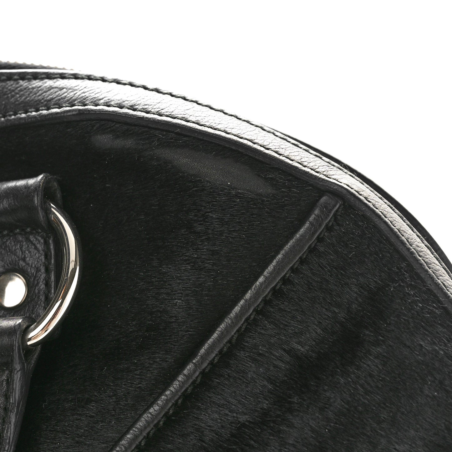 Calf Hair Large Muse Black