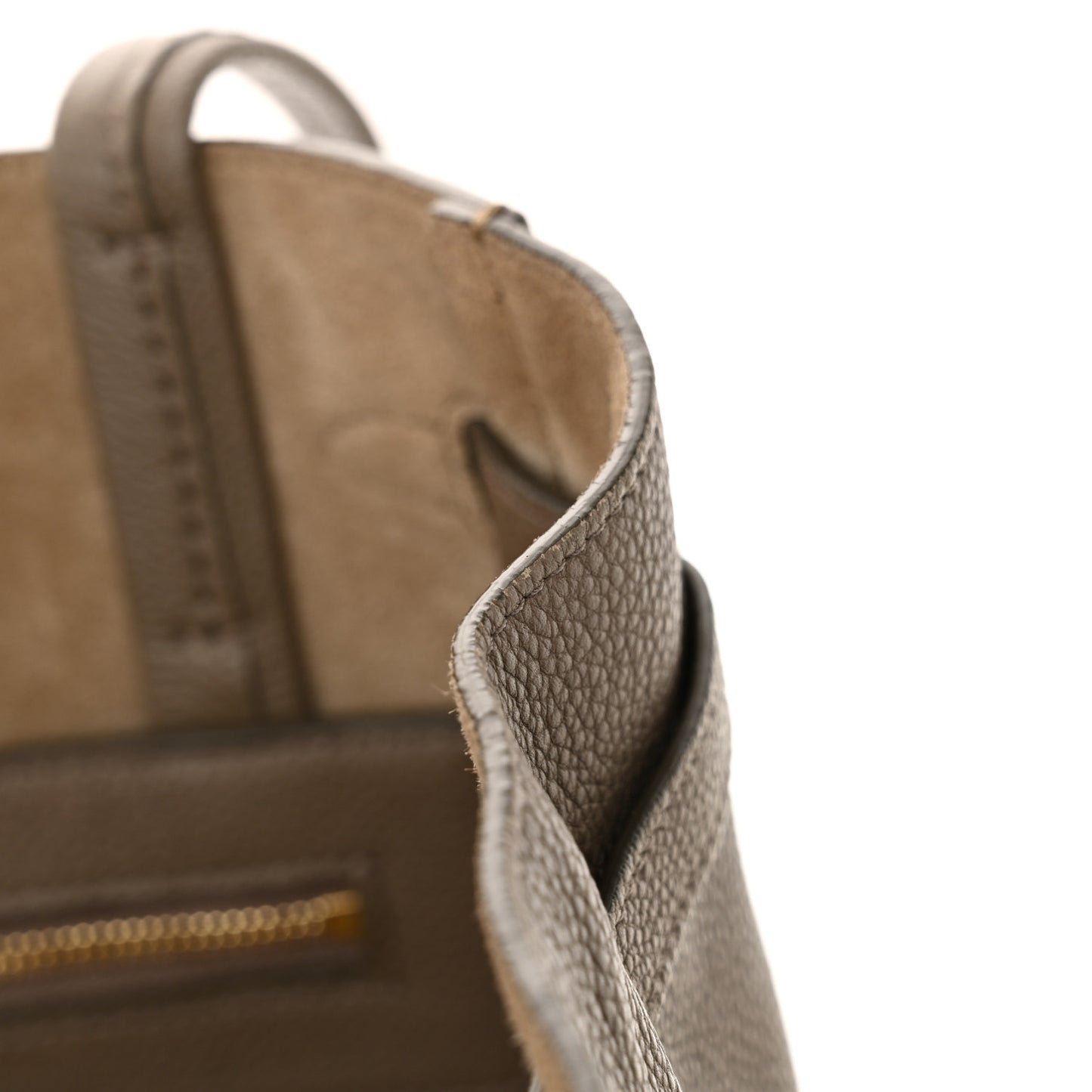Soft Grained Calfskin Small Belt Cabas Phantom Taupe