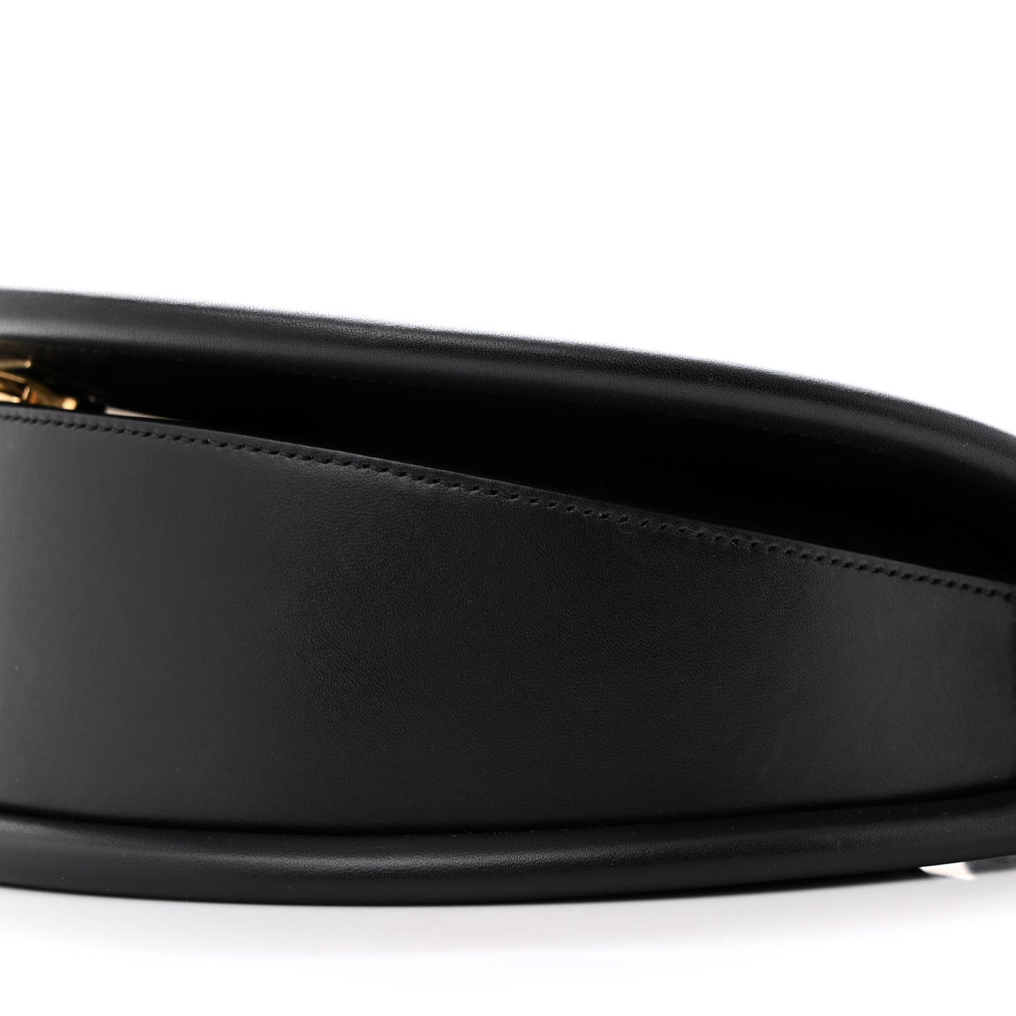Calfskin Aura Shoulder Bag Black