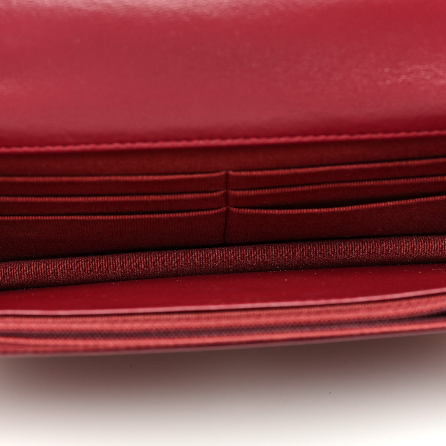 Chanel Lambskin Quilted Chanel 19 Wallet On Chain WOC Burgundy 5 of 10