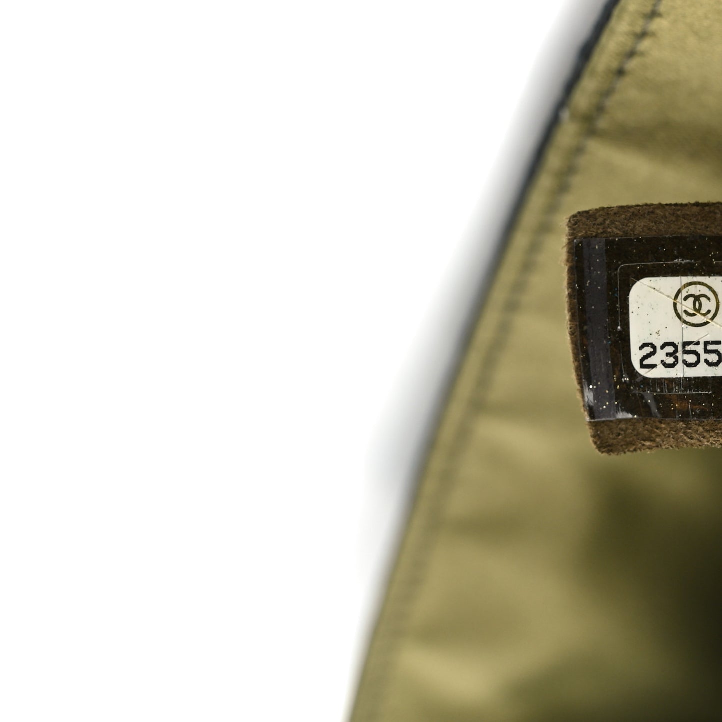 Sequin Coco Cuba Medium Single Flap Khaki