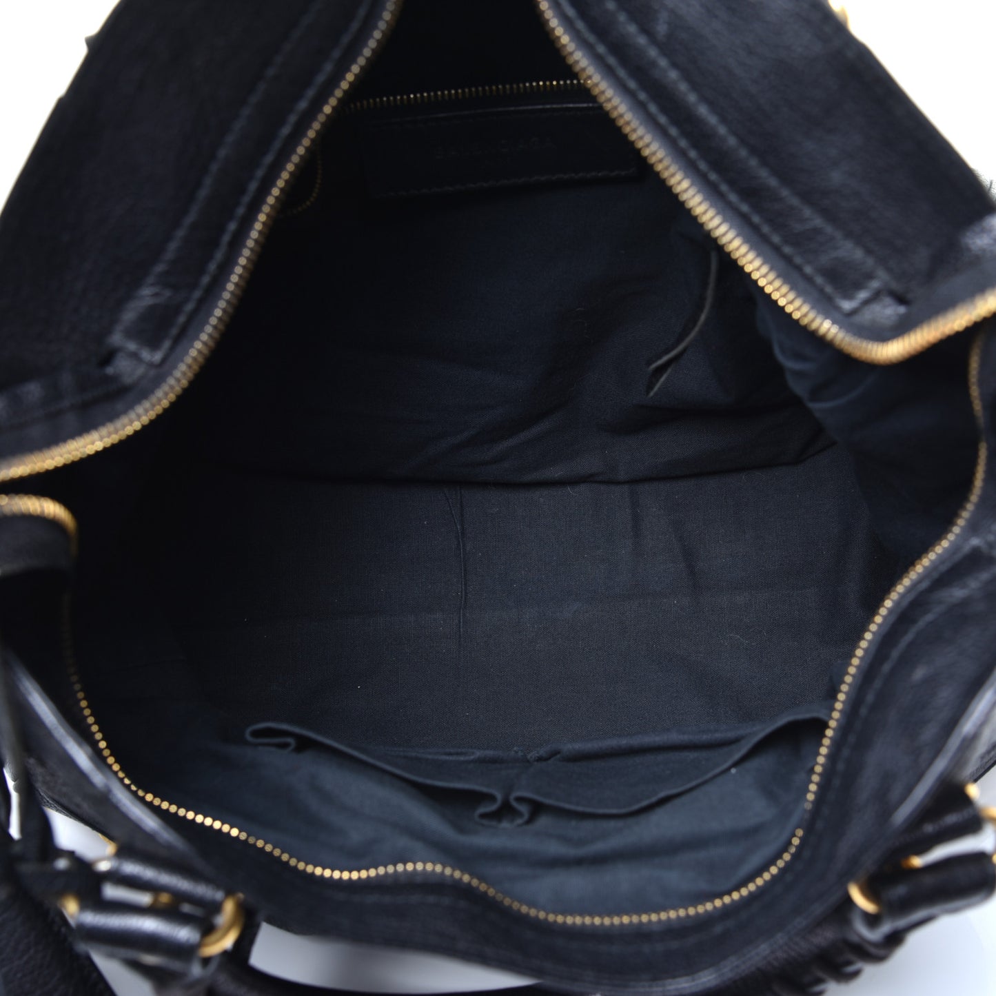 Chevre Gold Metallic Edge Hardware Velo Black