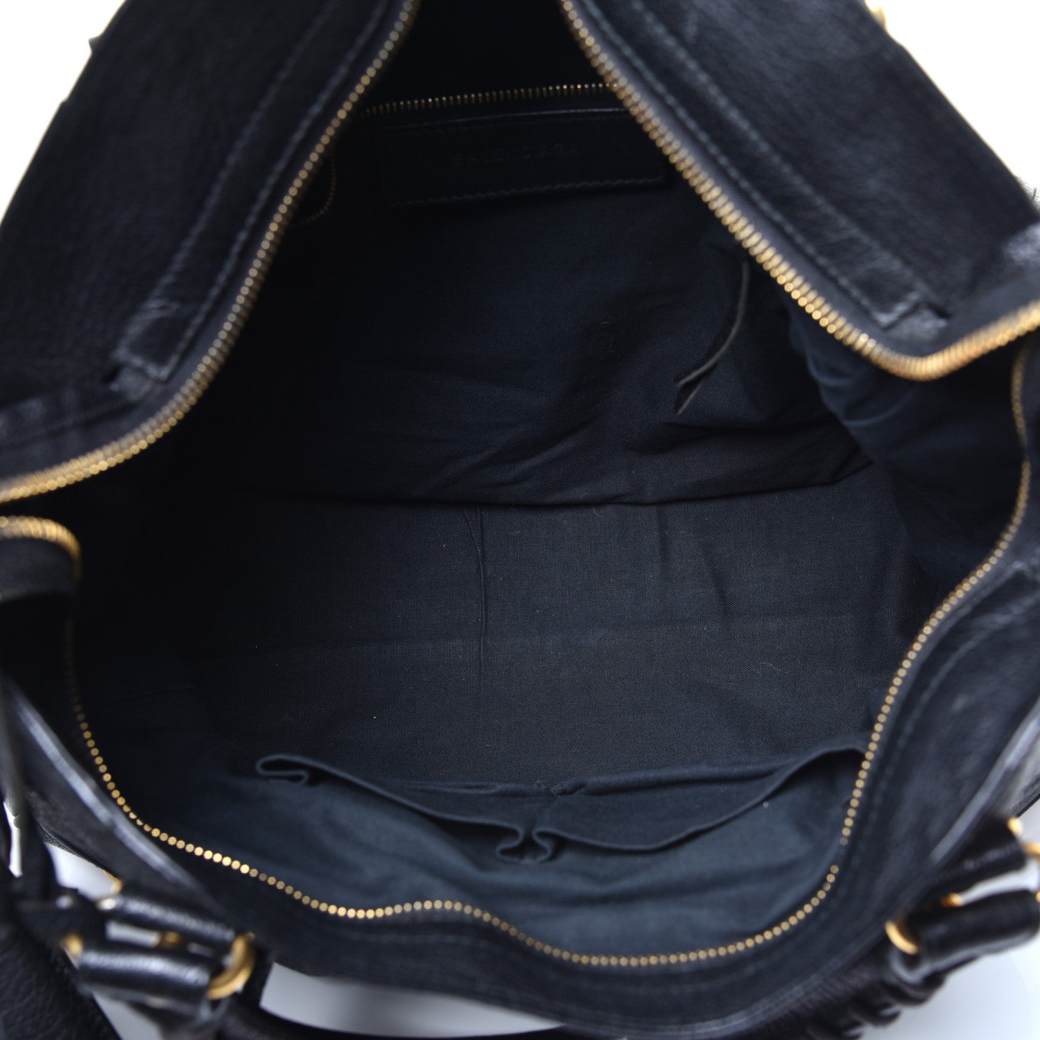 Balenciaga Chevre Gold Metallic Edge Hardware Velo Black 4 of 11