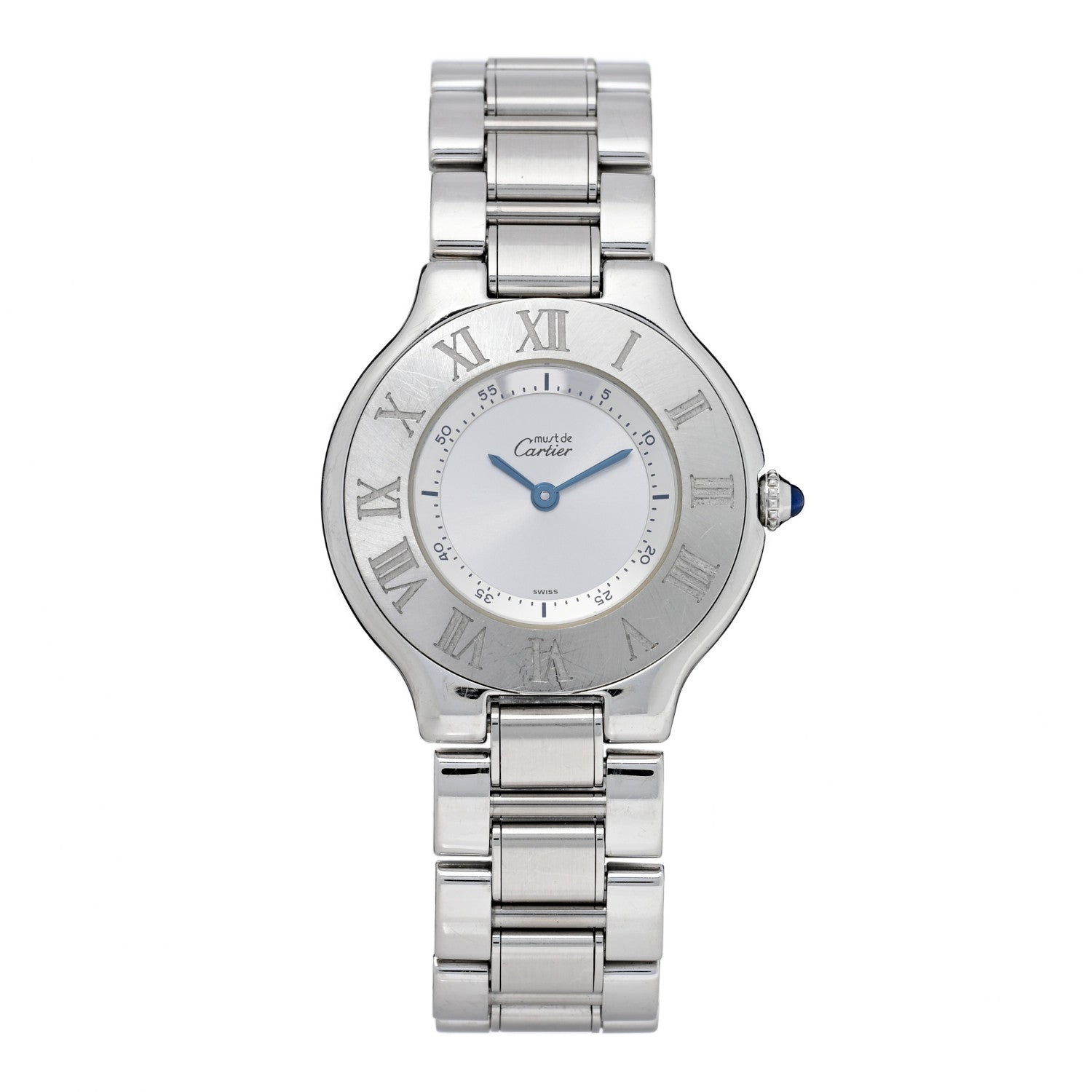 Cartier Stainless Steel 31mm Must De 21 Quartz Watch 1 of 4