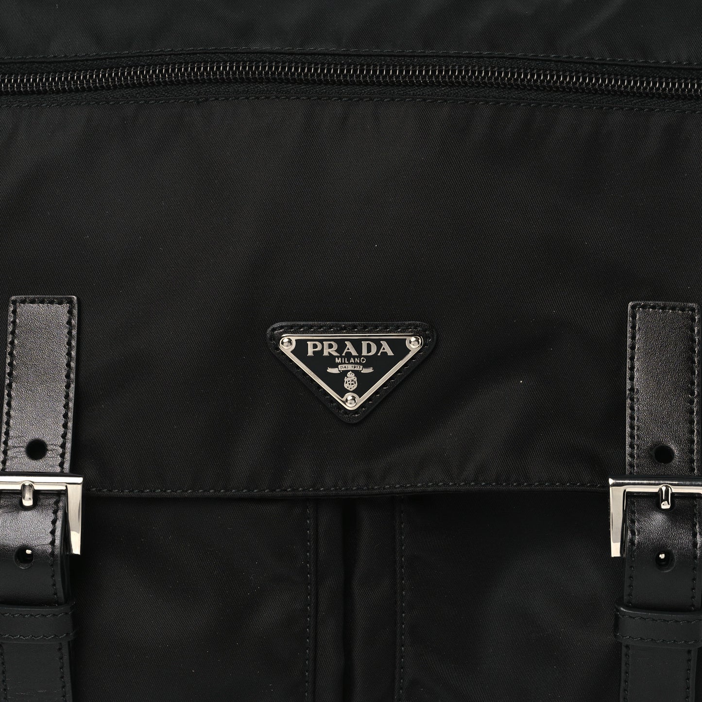 Nylon Vela Sport Messenger Bag Black