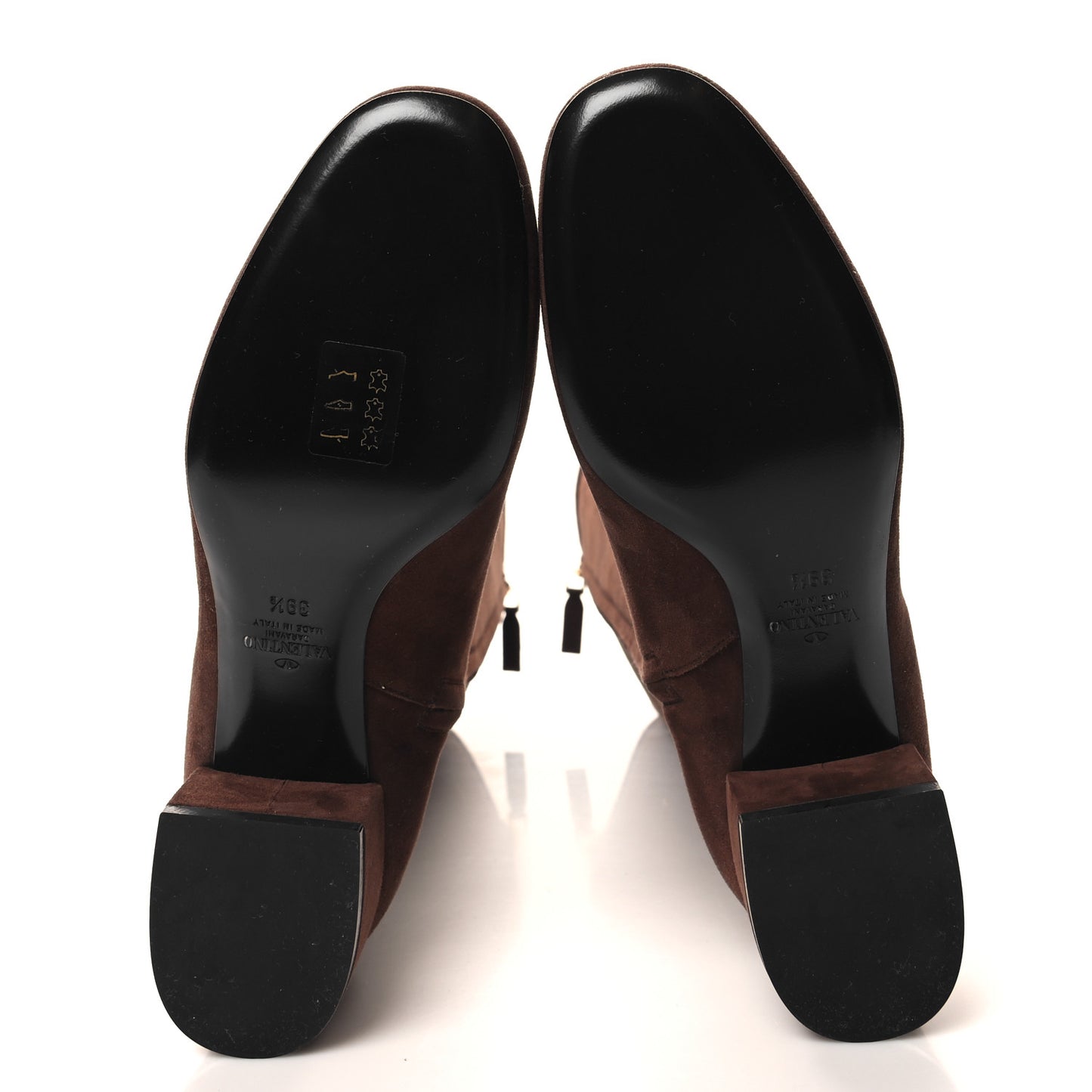 Suede Snake Maison Knee High 45mm Boots 39.5 Fondant