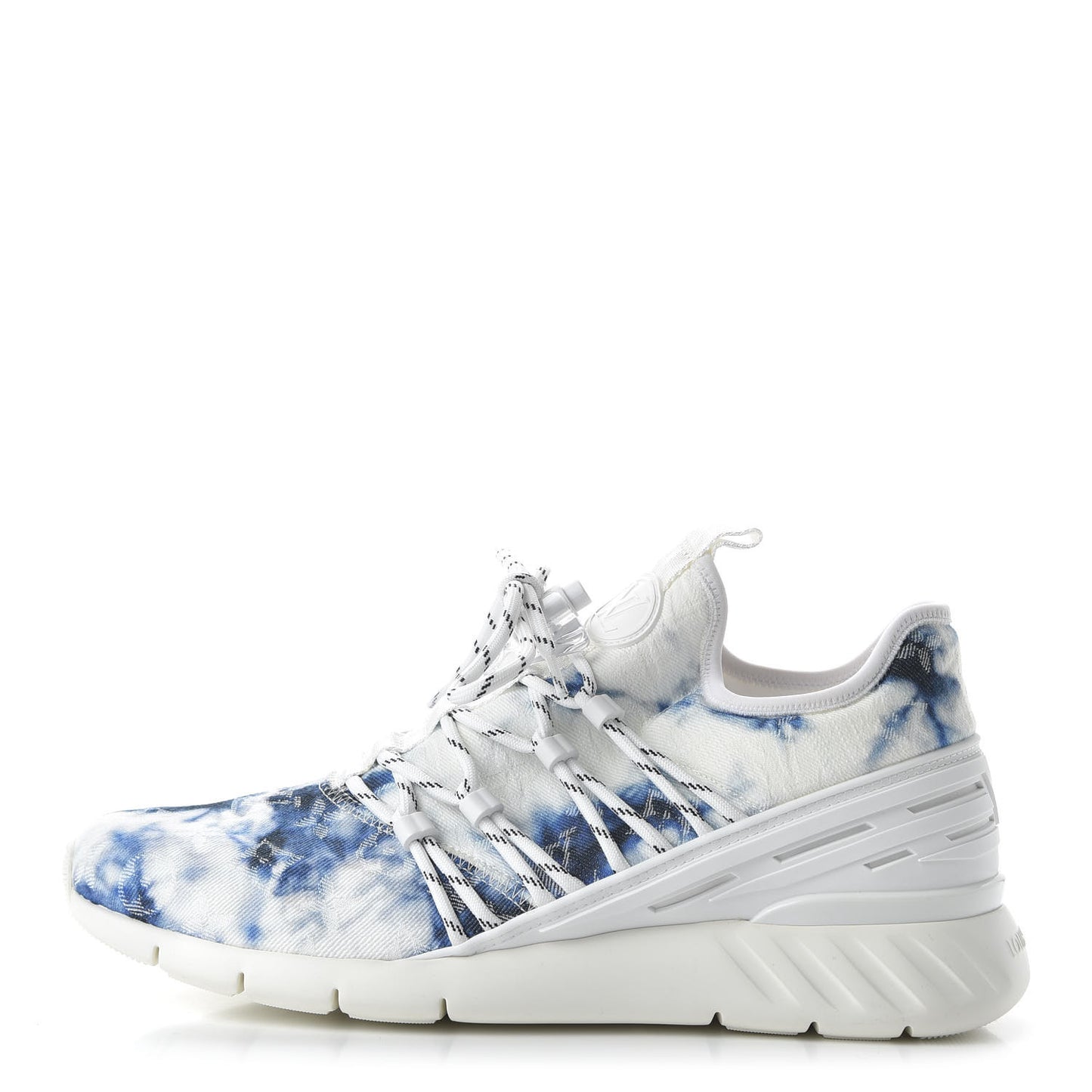Denim Rubber Monogram Fastlane Low Sneakers 8 Marine