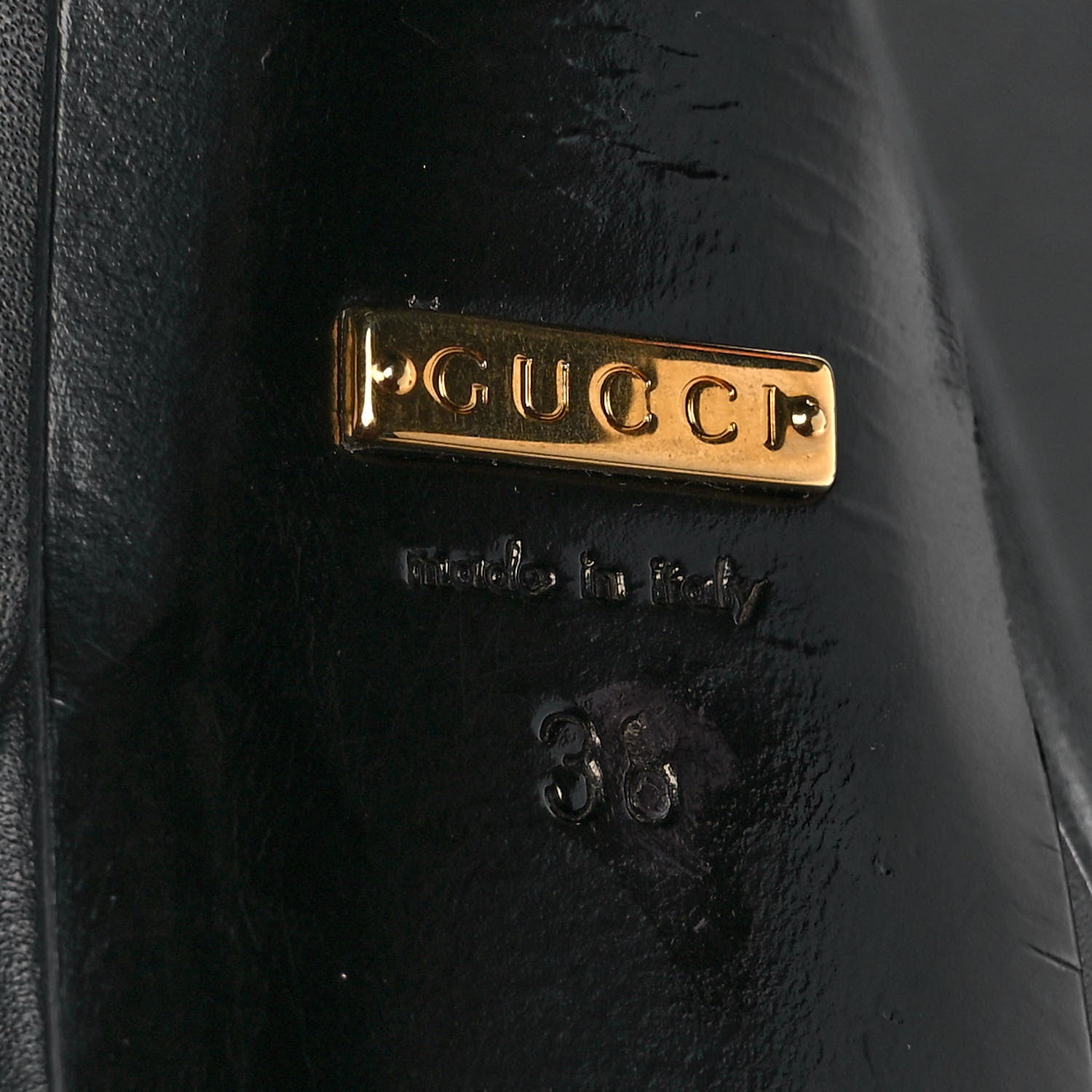 Gucci Calfskin Lifford Lace Up Platform Ankle Boots 38 Black 6 of 8