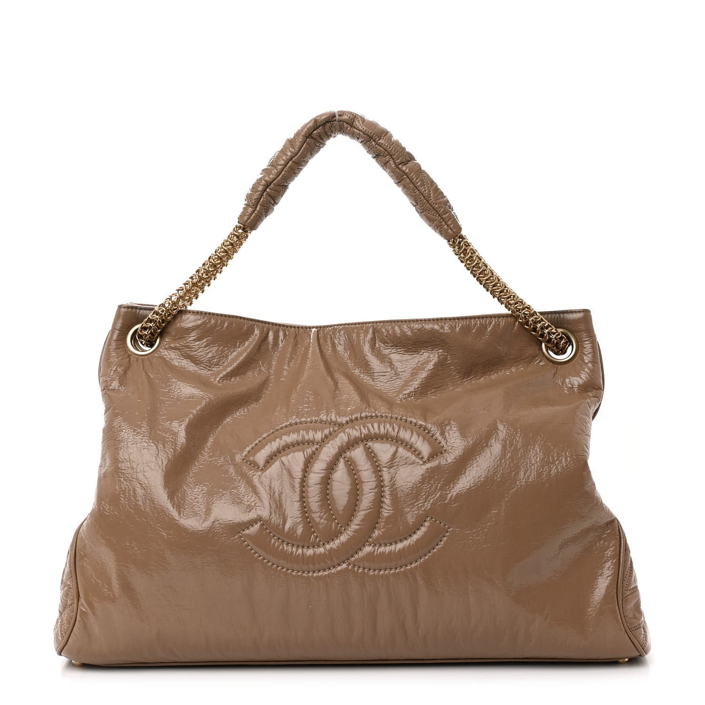 Vinyl Rodeo Tote Beige