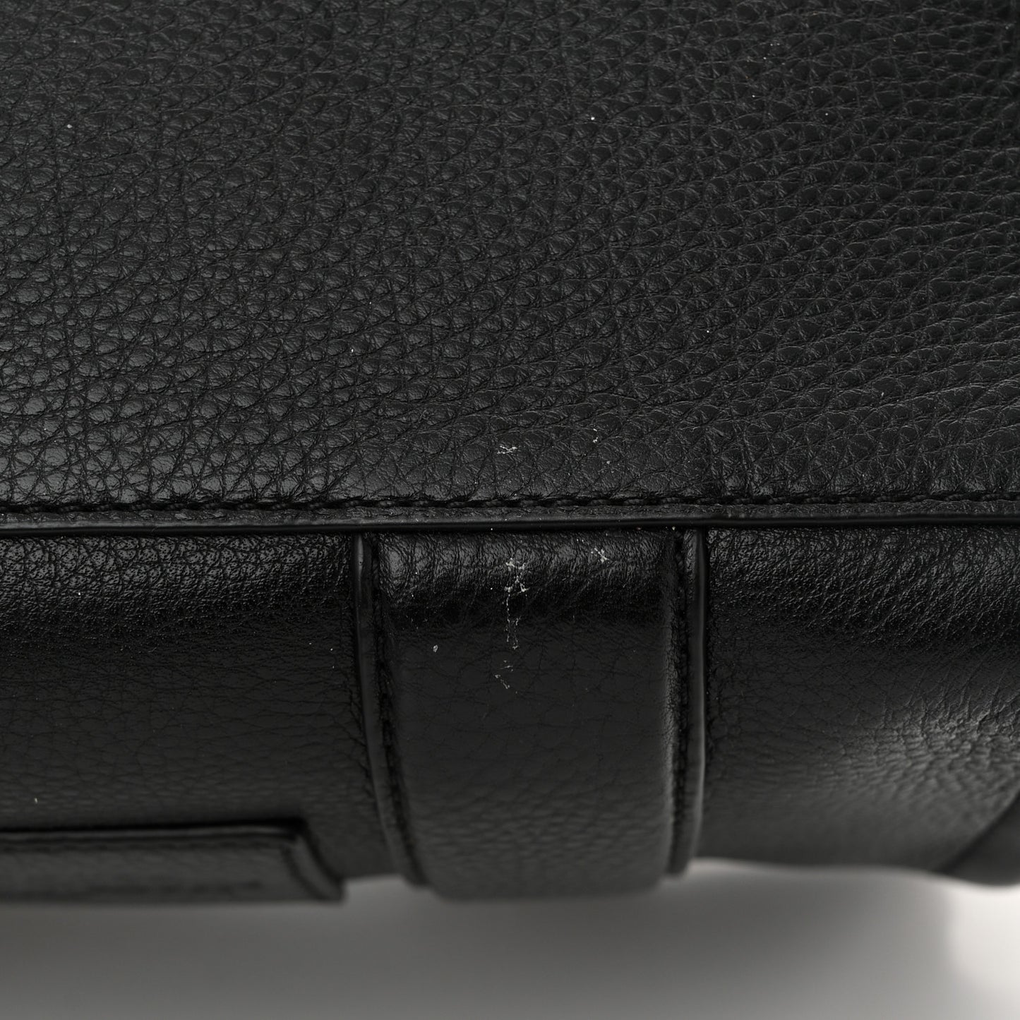 Grained Calfskin Small The Tote Bag Black
