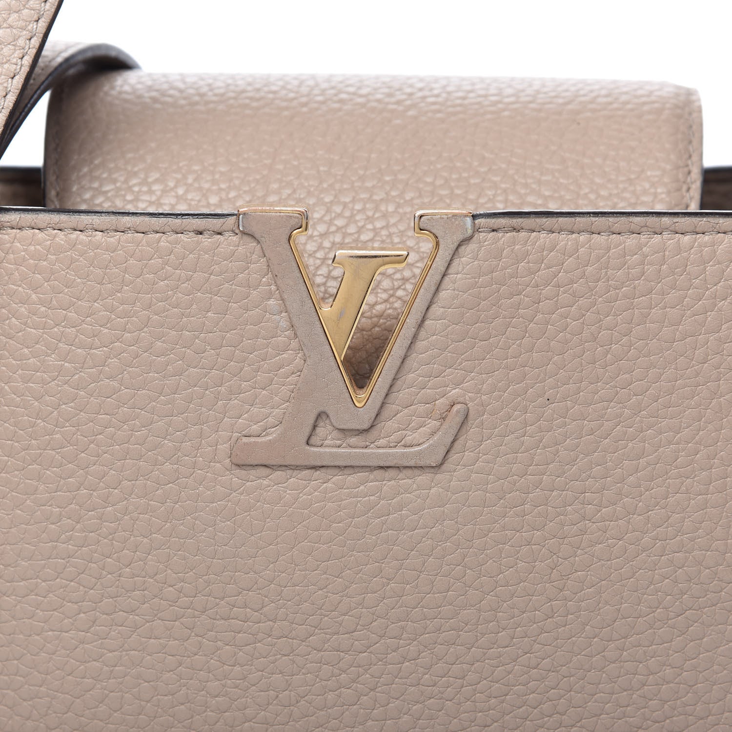 Louis Vuitton Taurillon Capucines BB Galet 9 of 13