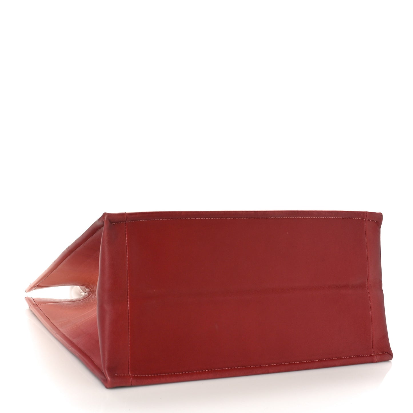Gradient Smooth Calfskin Embossed Medium Book Tote Pink