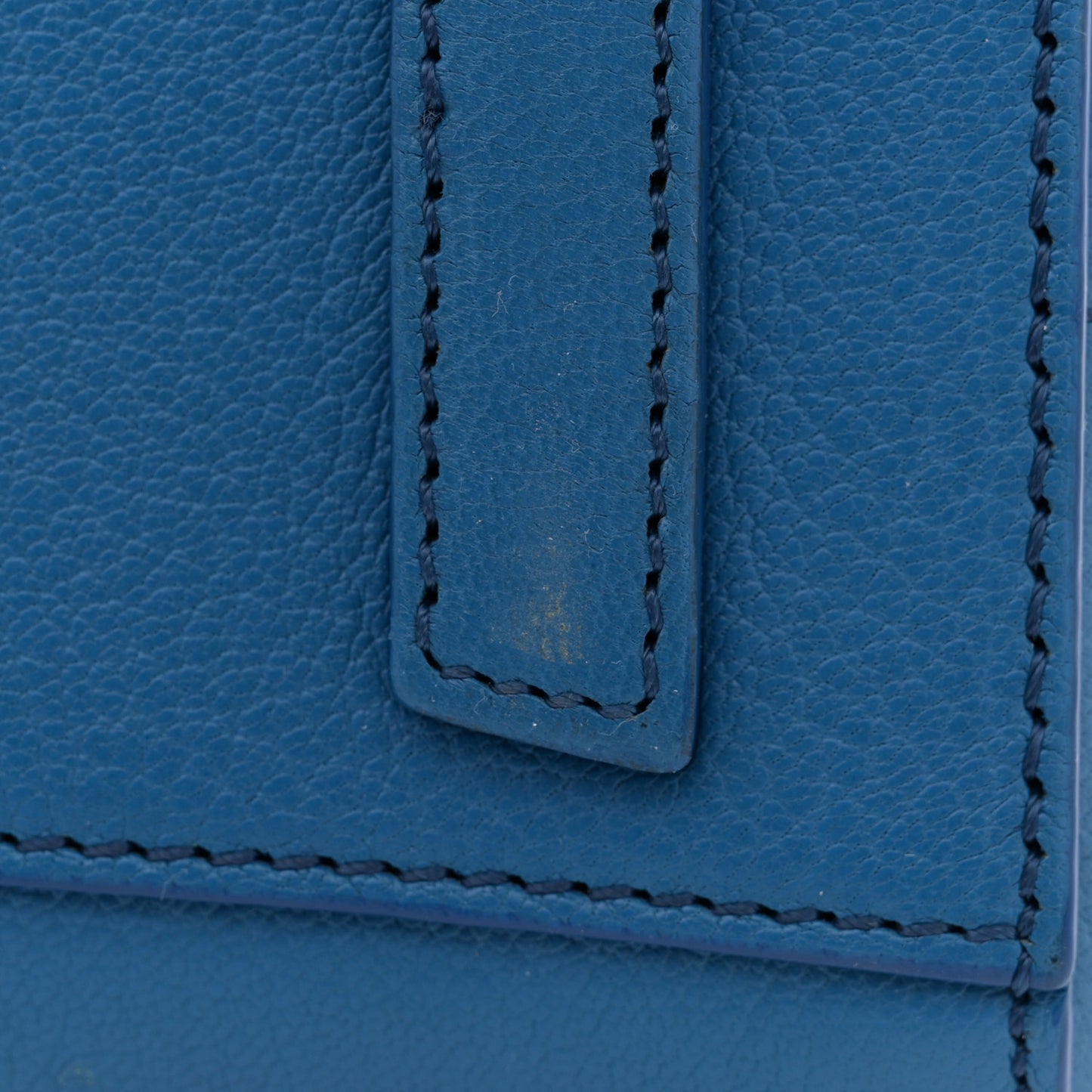 Sugar Goatskin Mini Antigona Indigo Blue