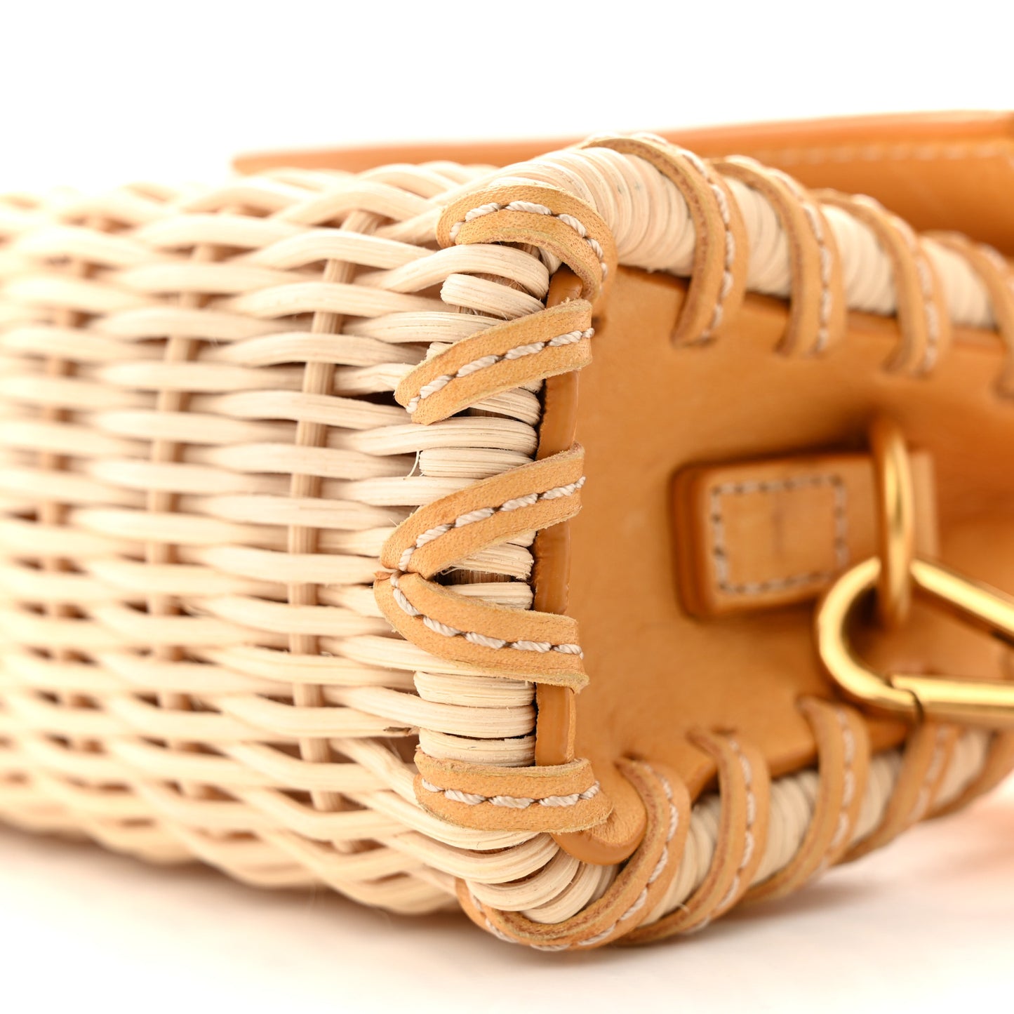 Raffia Calfskin Le Chiquito Osier Yellow