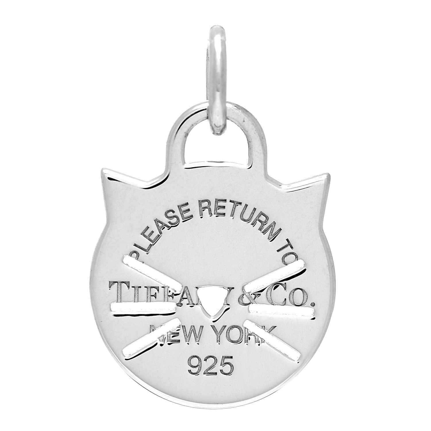 Tiffany Sterling Silver Return to Tiffany Cat Charm 1066042
