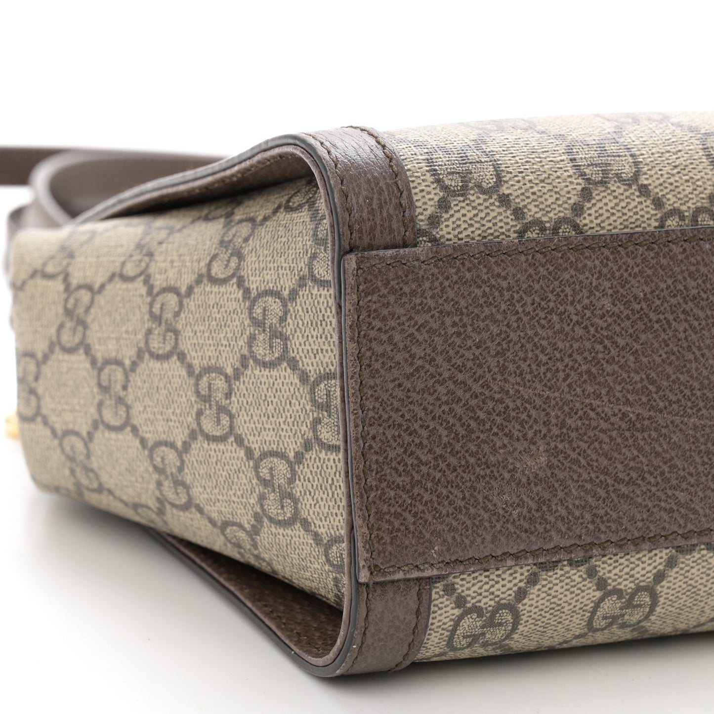 GG Supreme Monogram Small Ophidia Tote Bag Brown