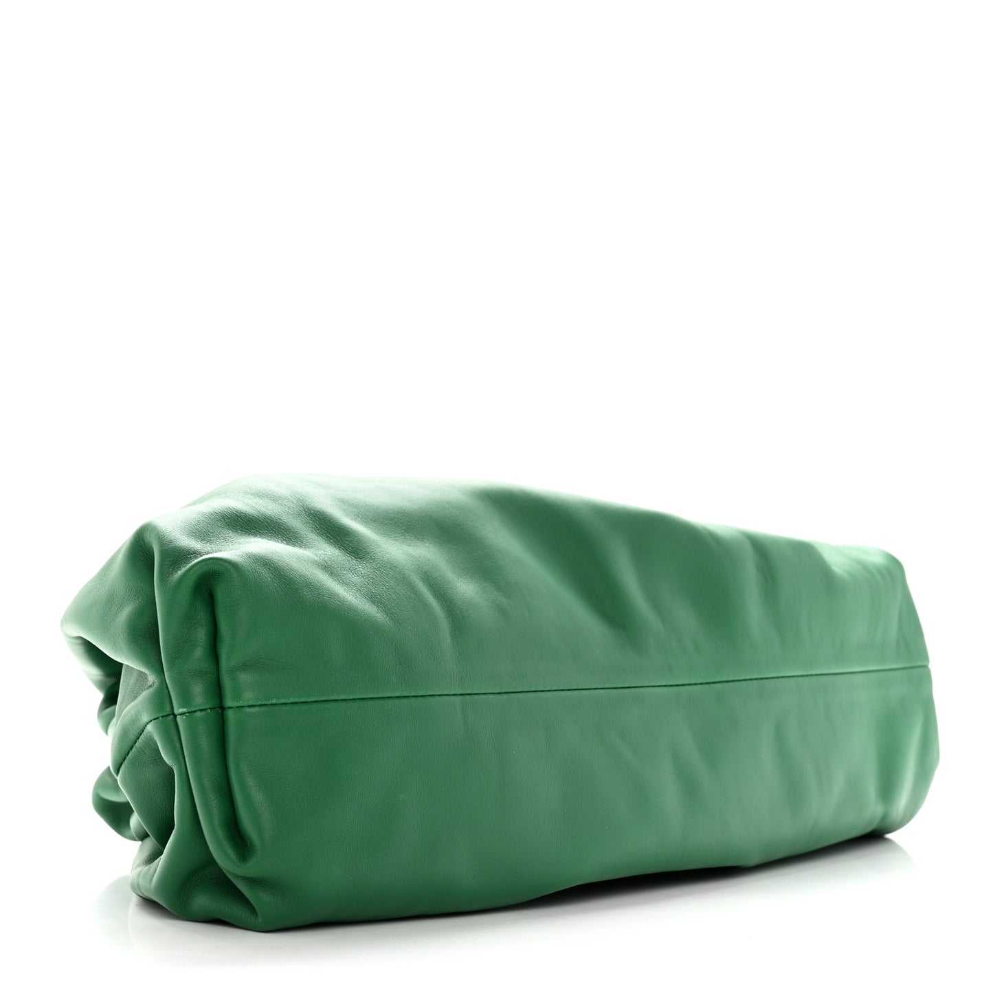 Smooth Butter Calf The Pouch Oversized Clutch Racing Green