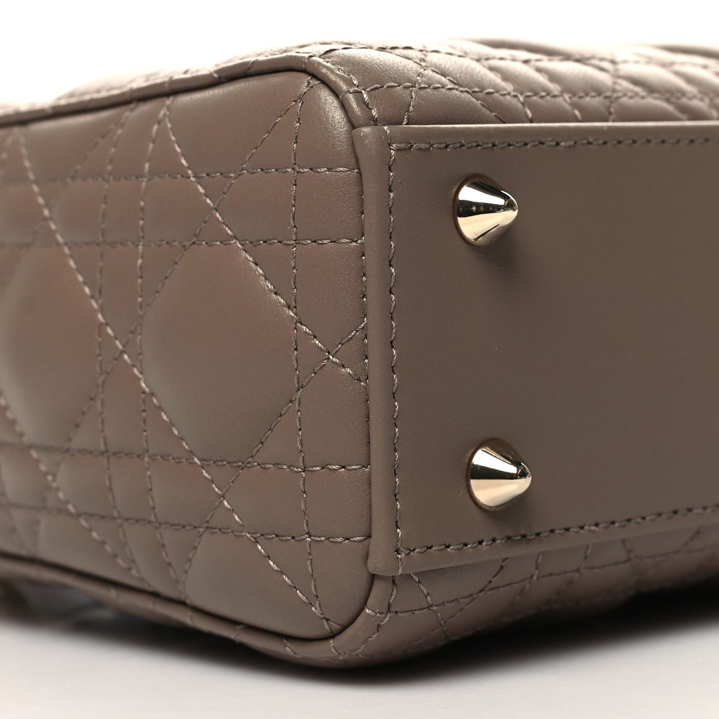 Lambskin Cannage Small My ABCDior Lady Dior Warm Taupe