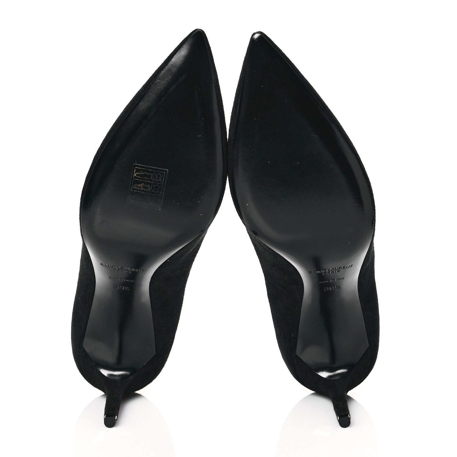 Saint Laurent Suede Zoe 85 Pumps 39.5 Black 5 of 9