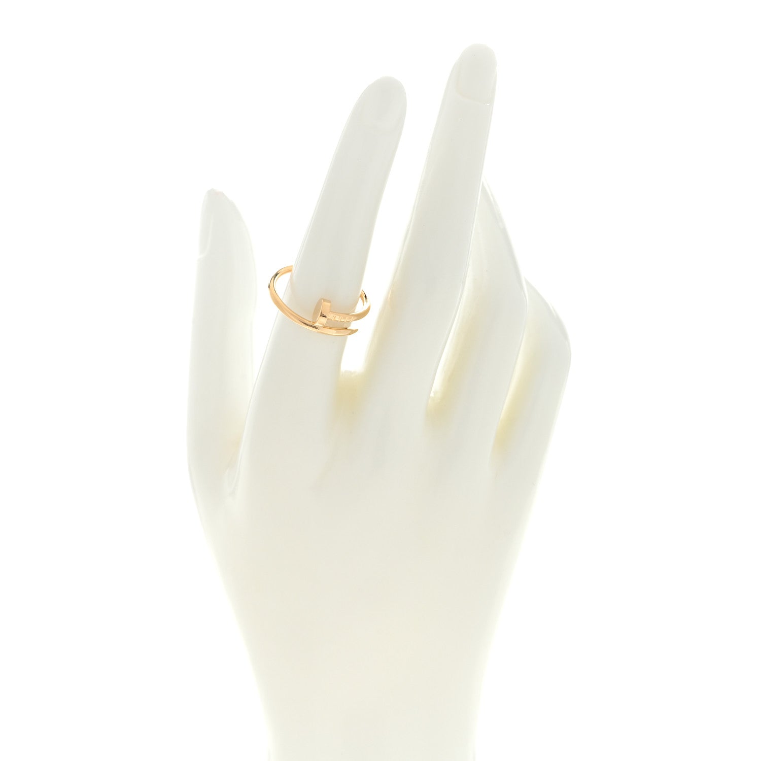 Cartier 18K Yellow Gold Small Juste Un Clou Ring 55 7.25 2 of 5