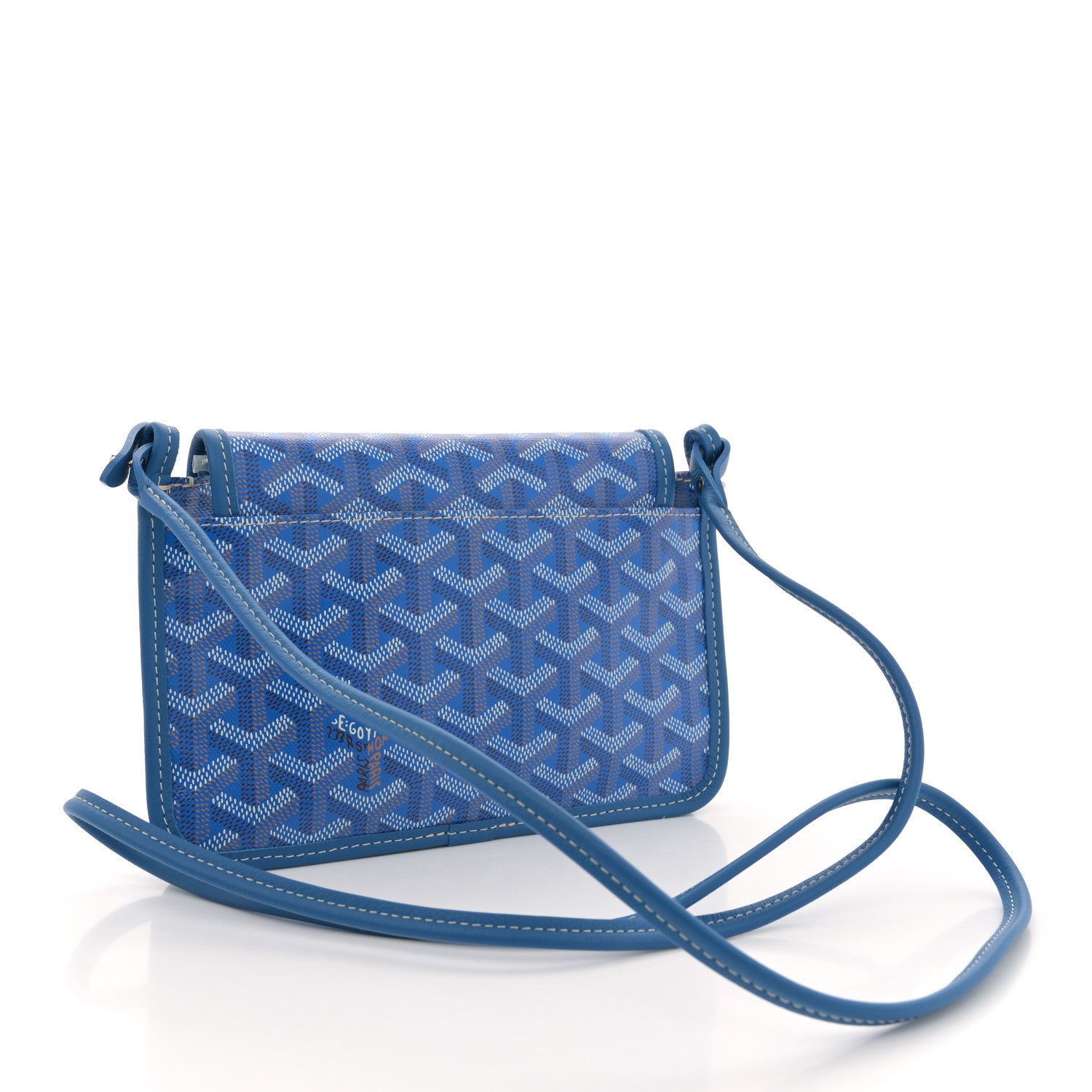 Goyard Goyardine Plumet Wallet Clutch Sky Blue 3 of 10