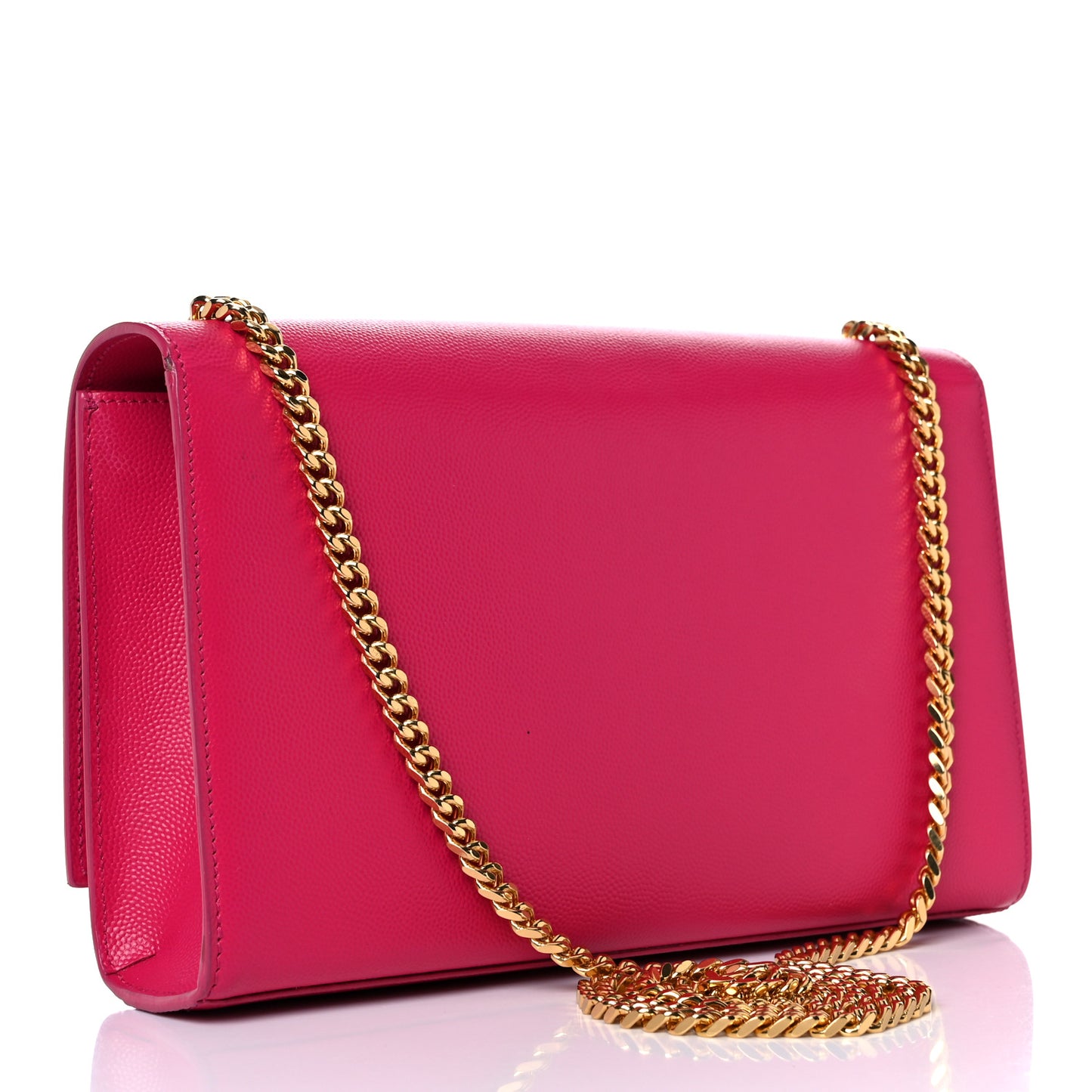 Grain De Poudre Medium Monogram Kate Satchel Lipstick Fuchsia