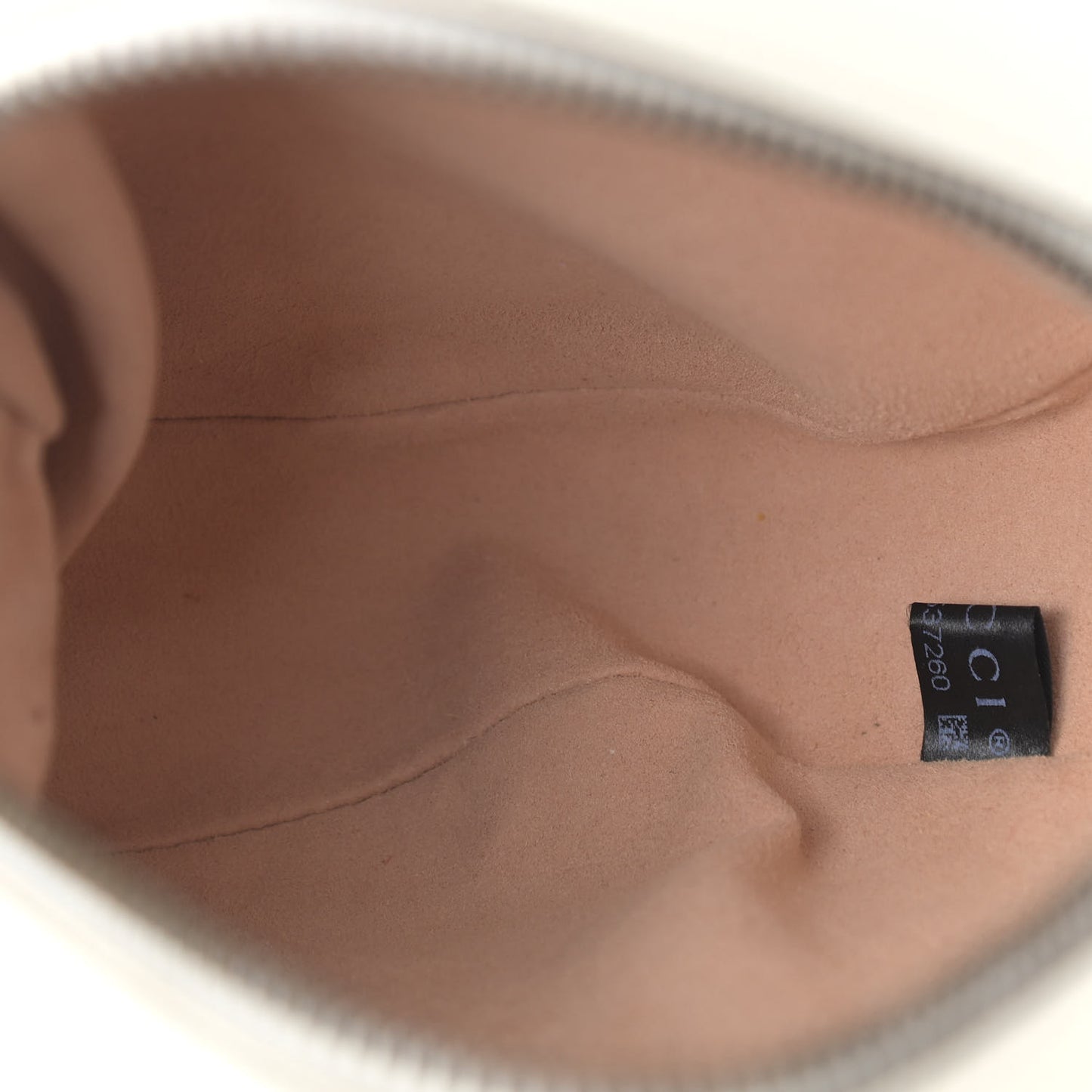 Calfskin Matelasse Mini GG Marmont Round Shoulder Bag White