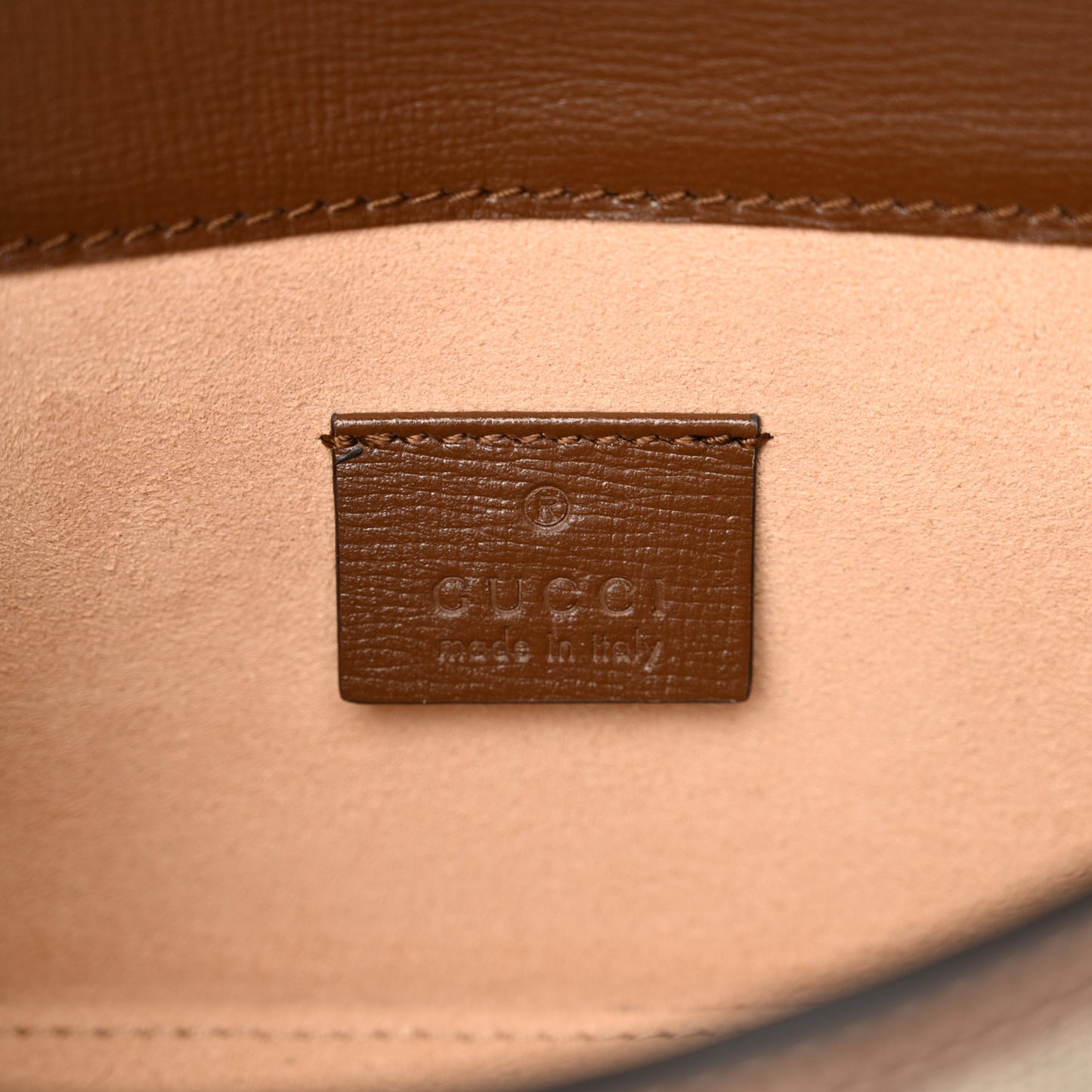 GG Supreme Monogram Mini Horsebit 1955 Shoulder Bag Beige Brown Sugar