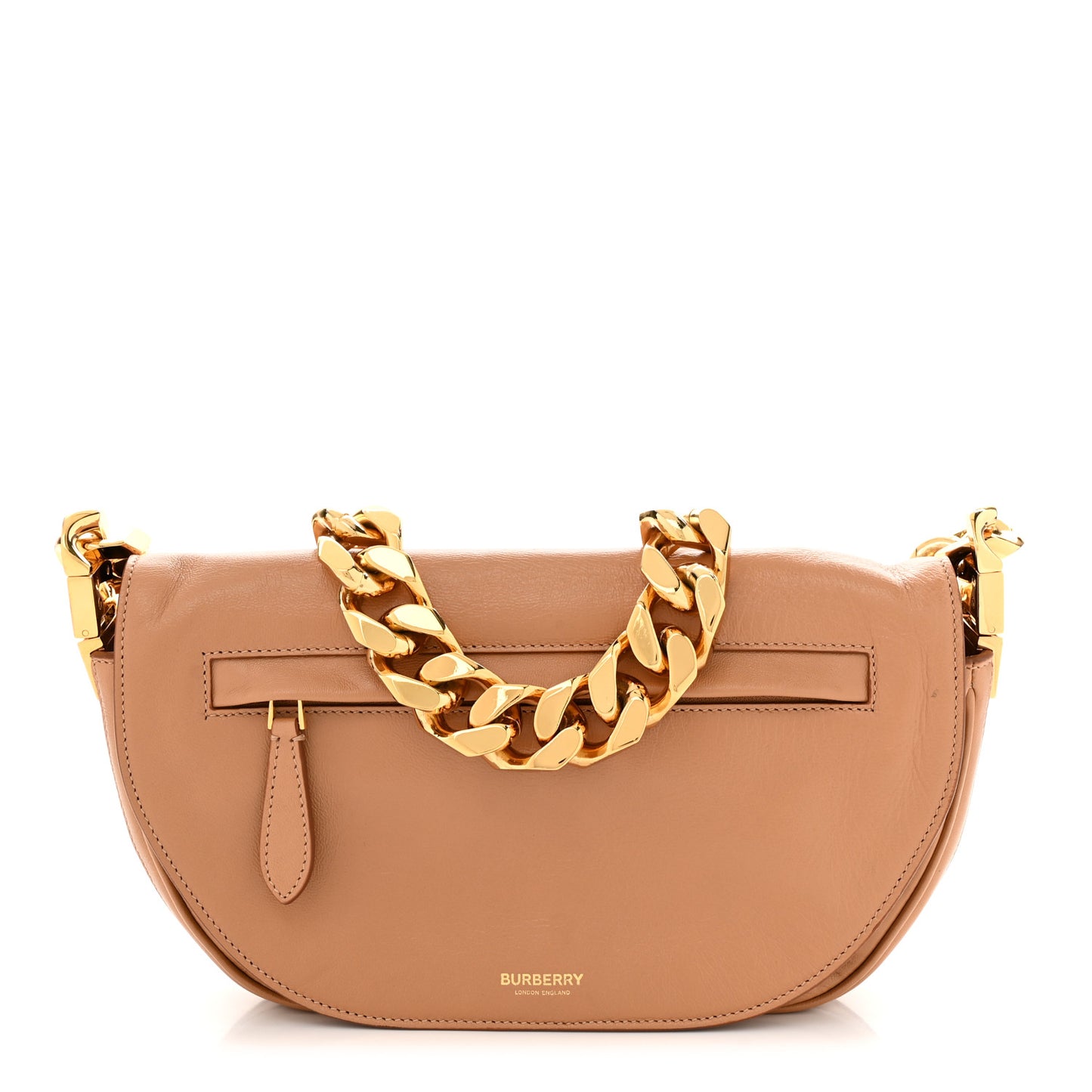 Lambskin Small Olympia Shoulder Bag Tan